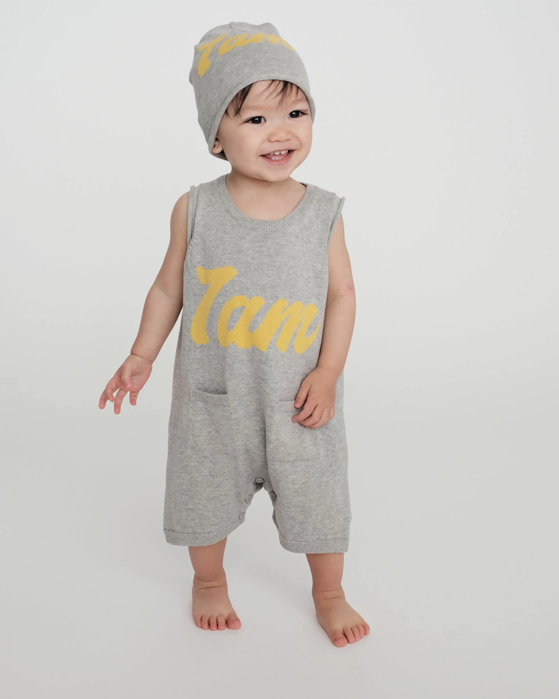 7AM Logo Cotton Beanie | Heather Grey - Image 6