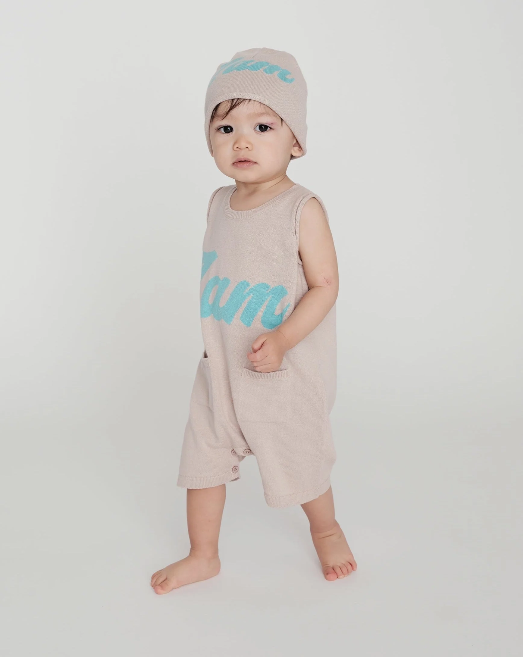 7AM Logo Cotton Beanie | Oat - Image 3