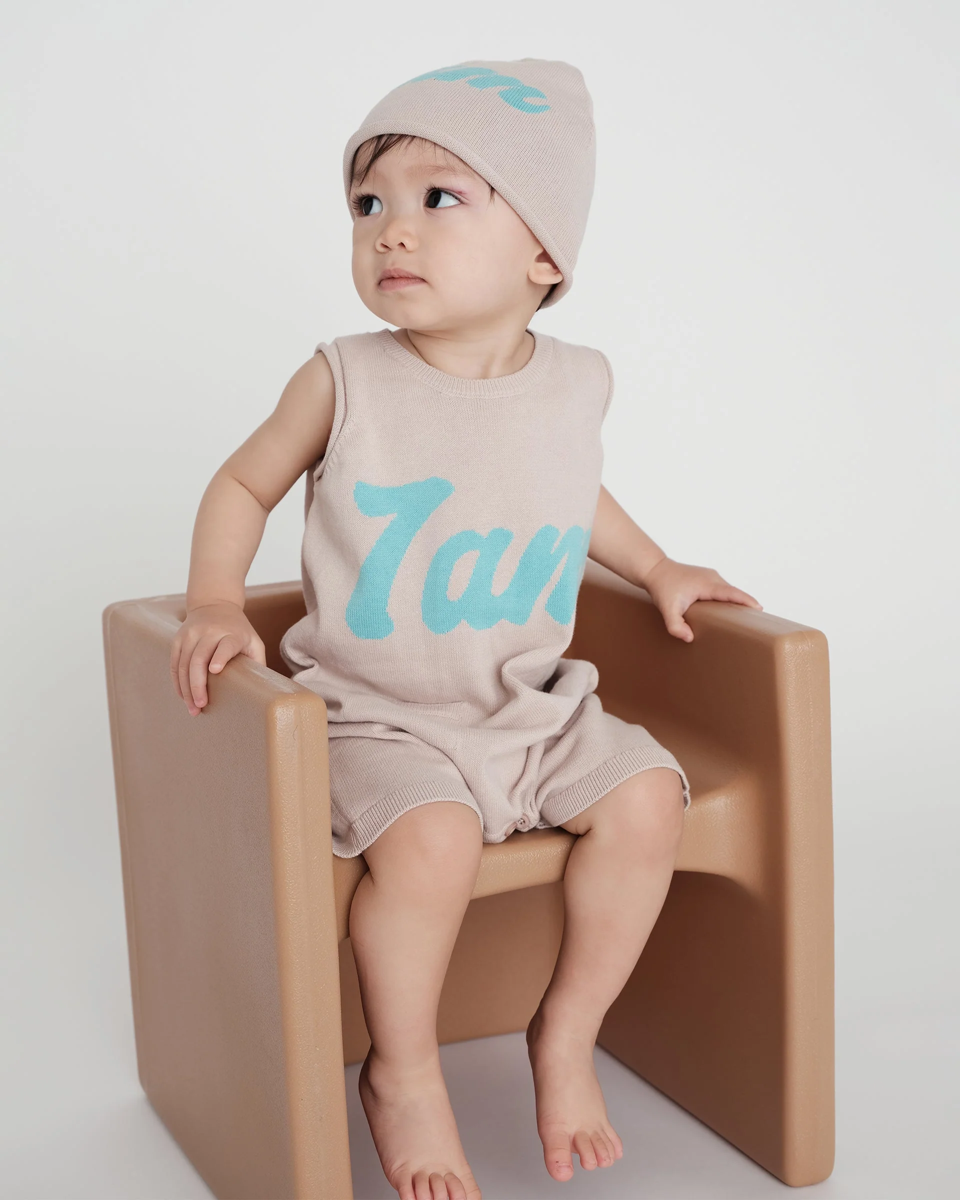 7AM Logo Cotton Beanie | Oat - Image 6