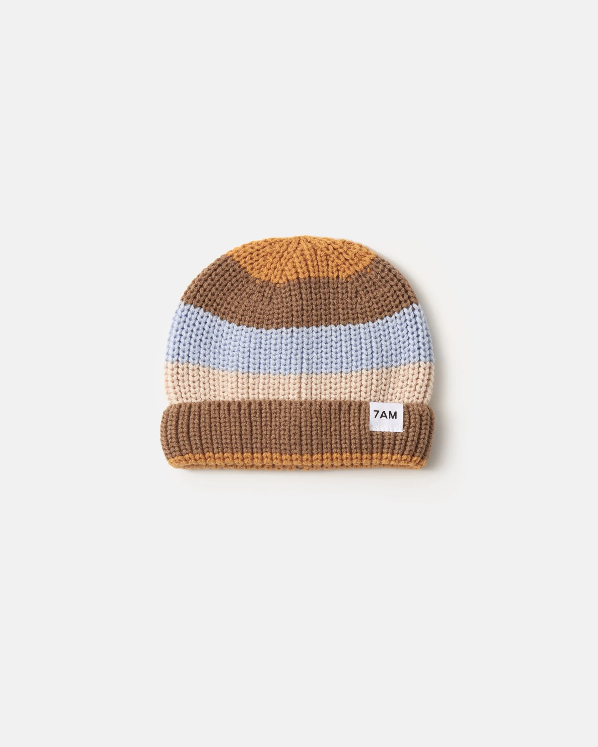 Beanie Stripe - Chunky | Olive/Multicolor Stripe