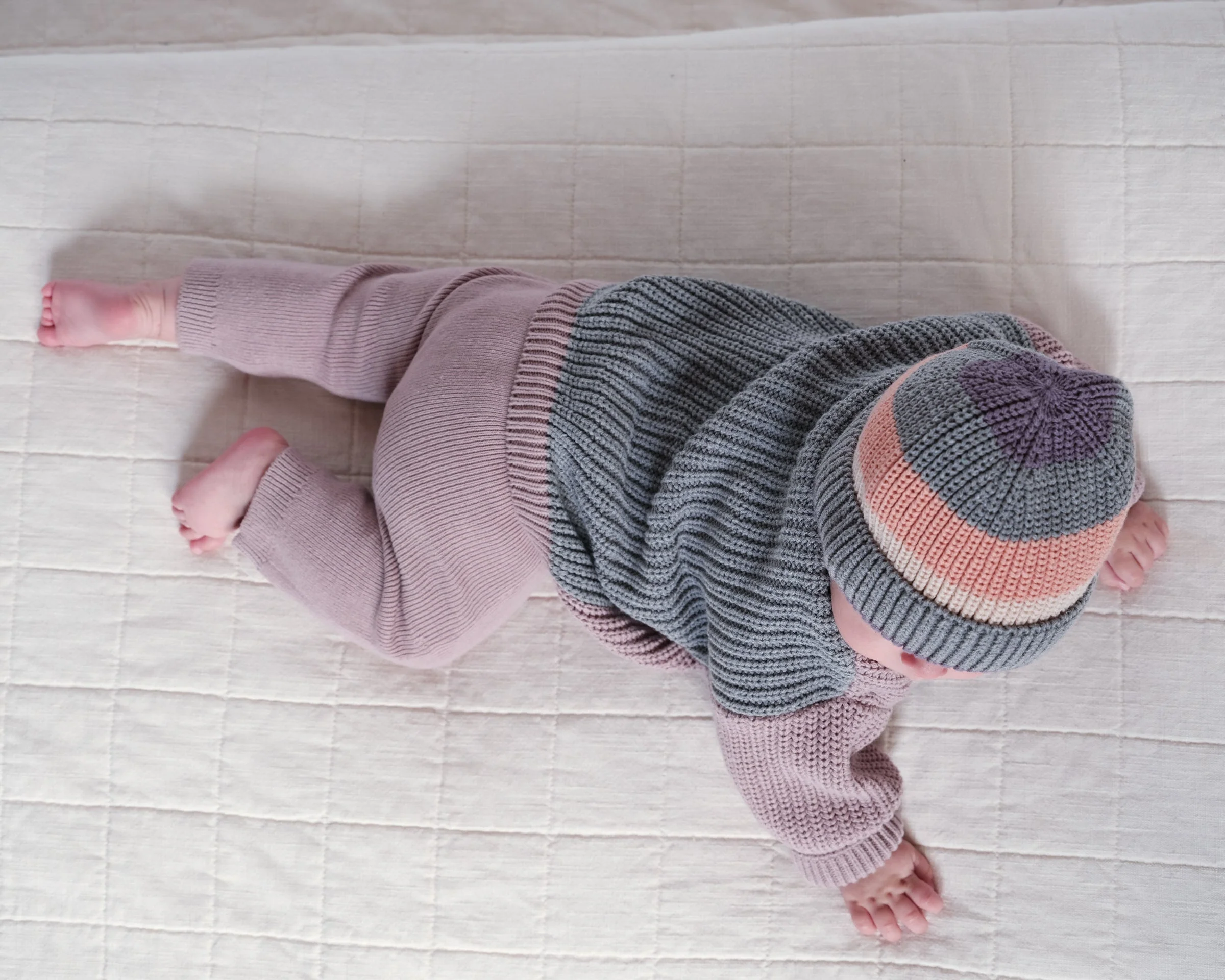 Beanie Stripe - Chunky | Olive/Multicolor Stripe - Image 4