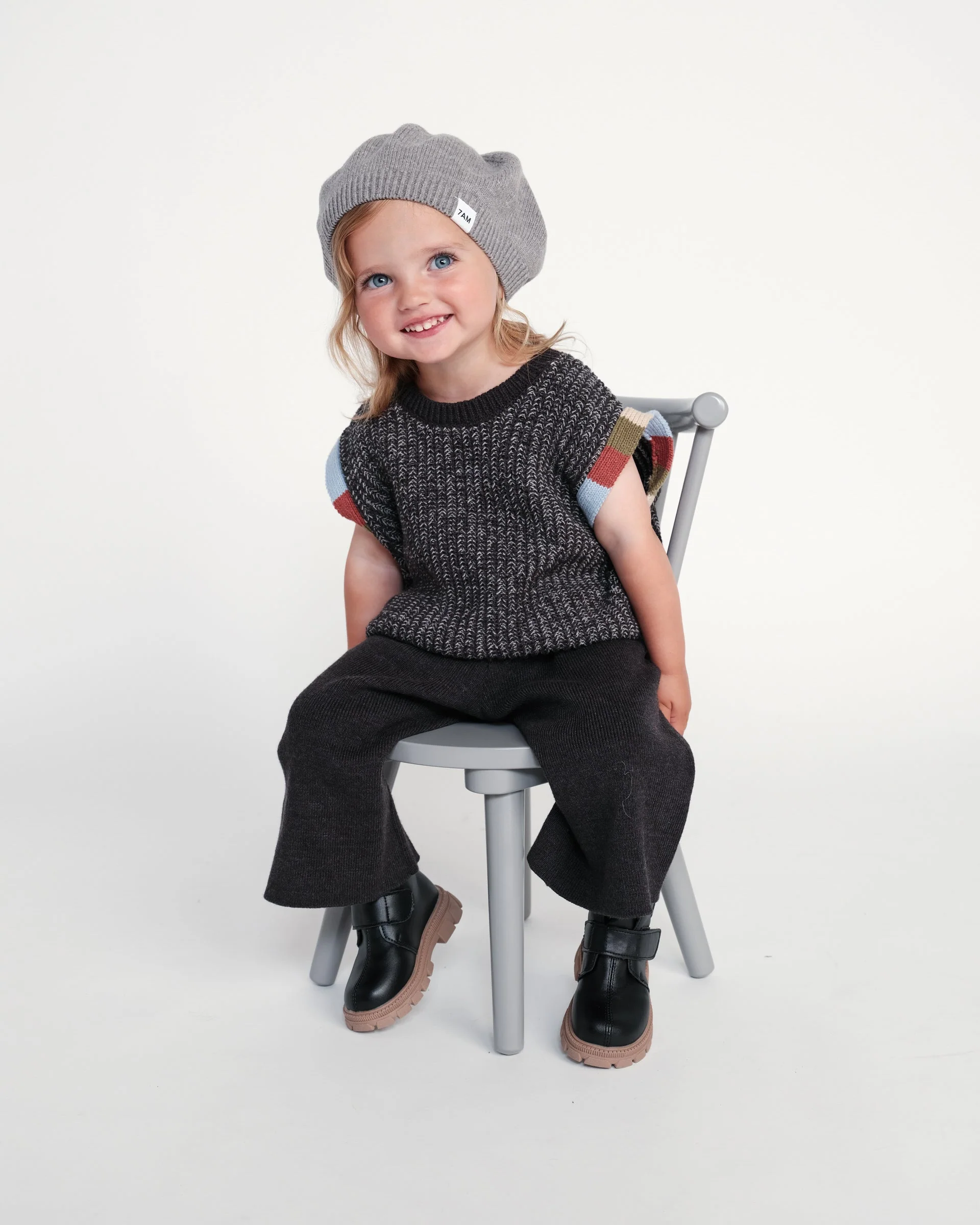 Beret - Chunky | Heather Grey - Image 5