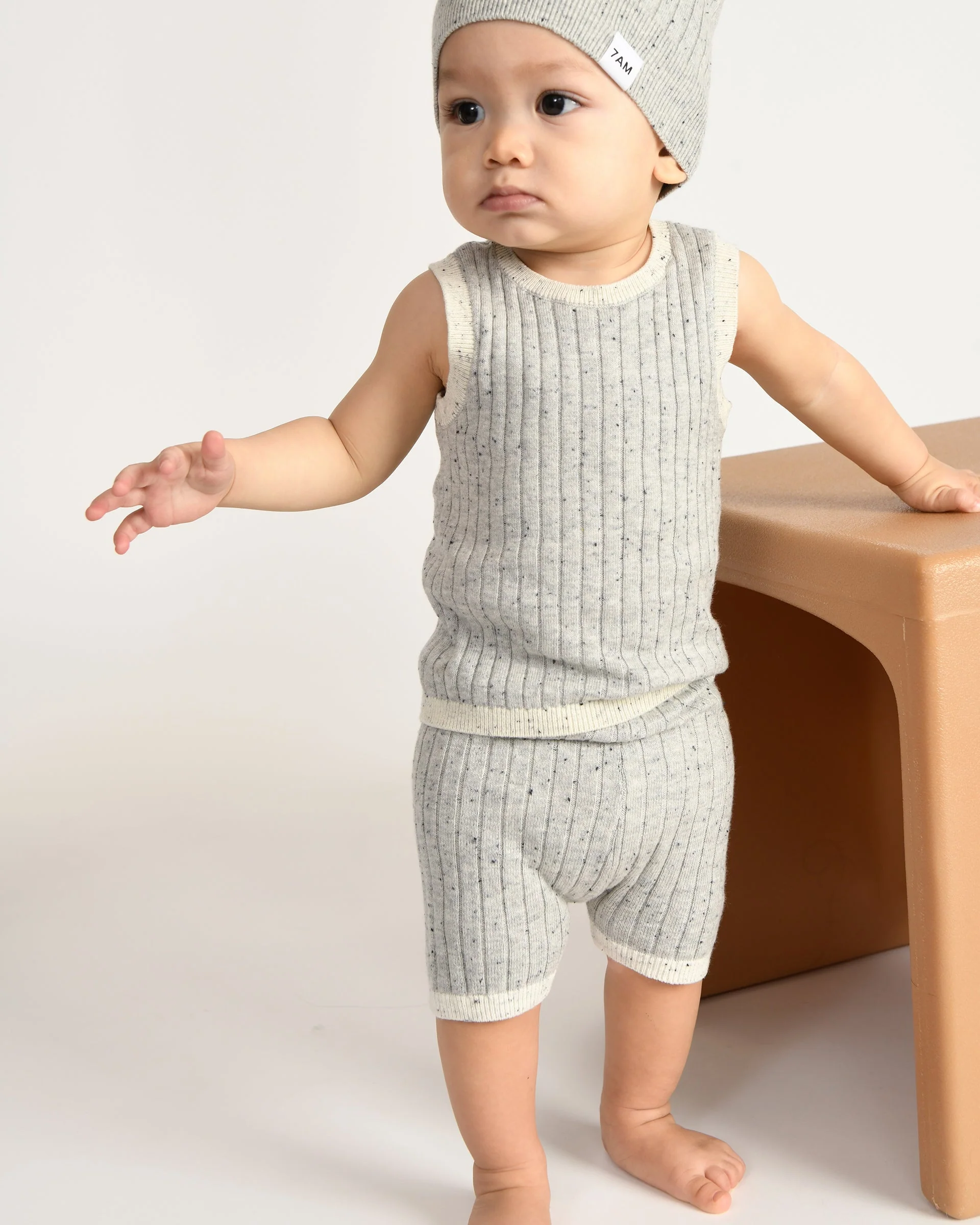 Biker Shorts - Hug Me | Light Heather Grey - Image 5