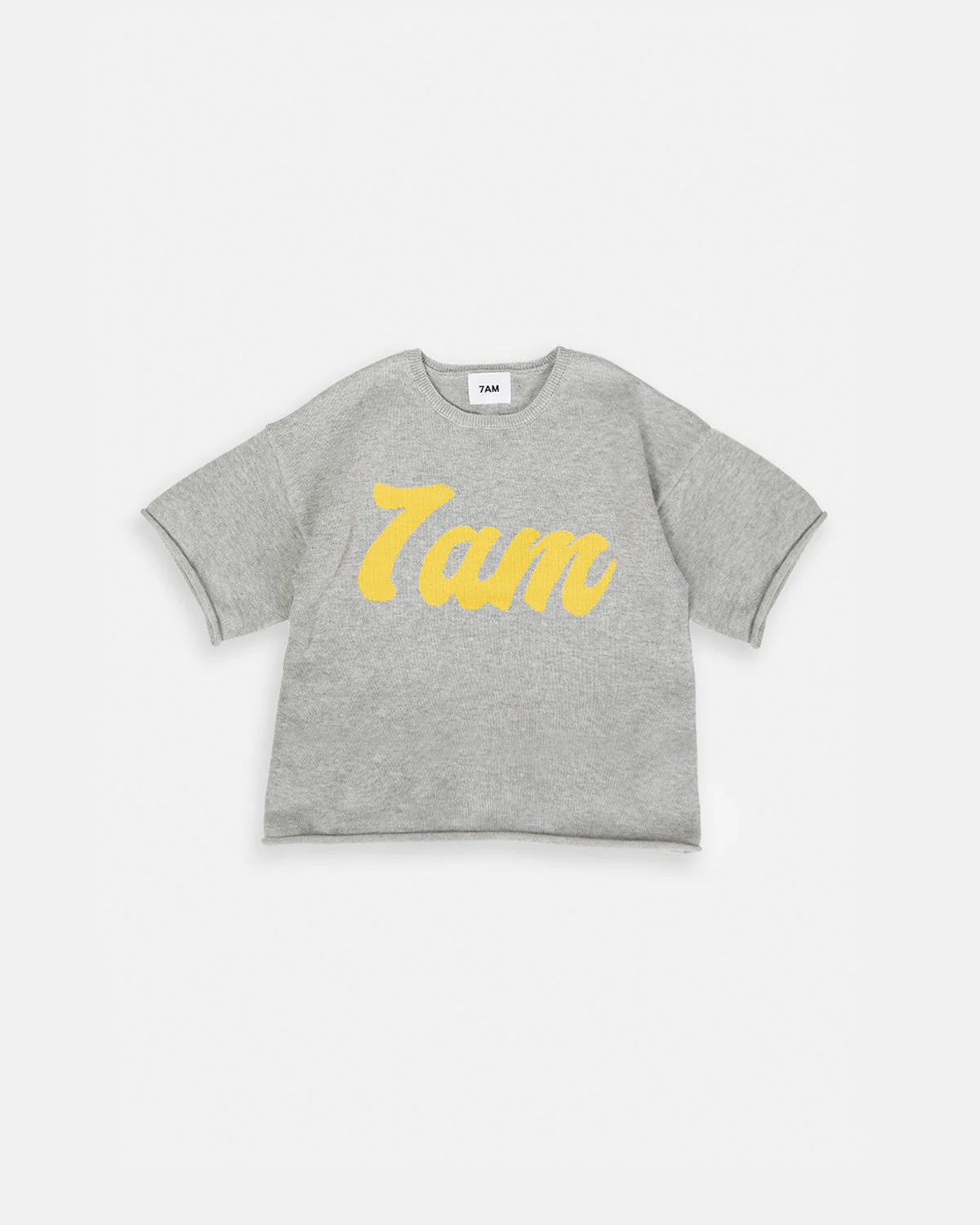 Boxy Cotton Tee | Heather Grey