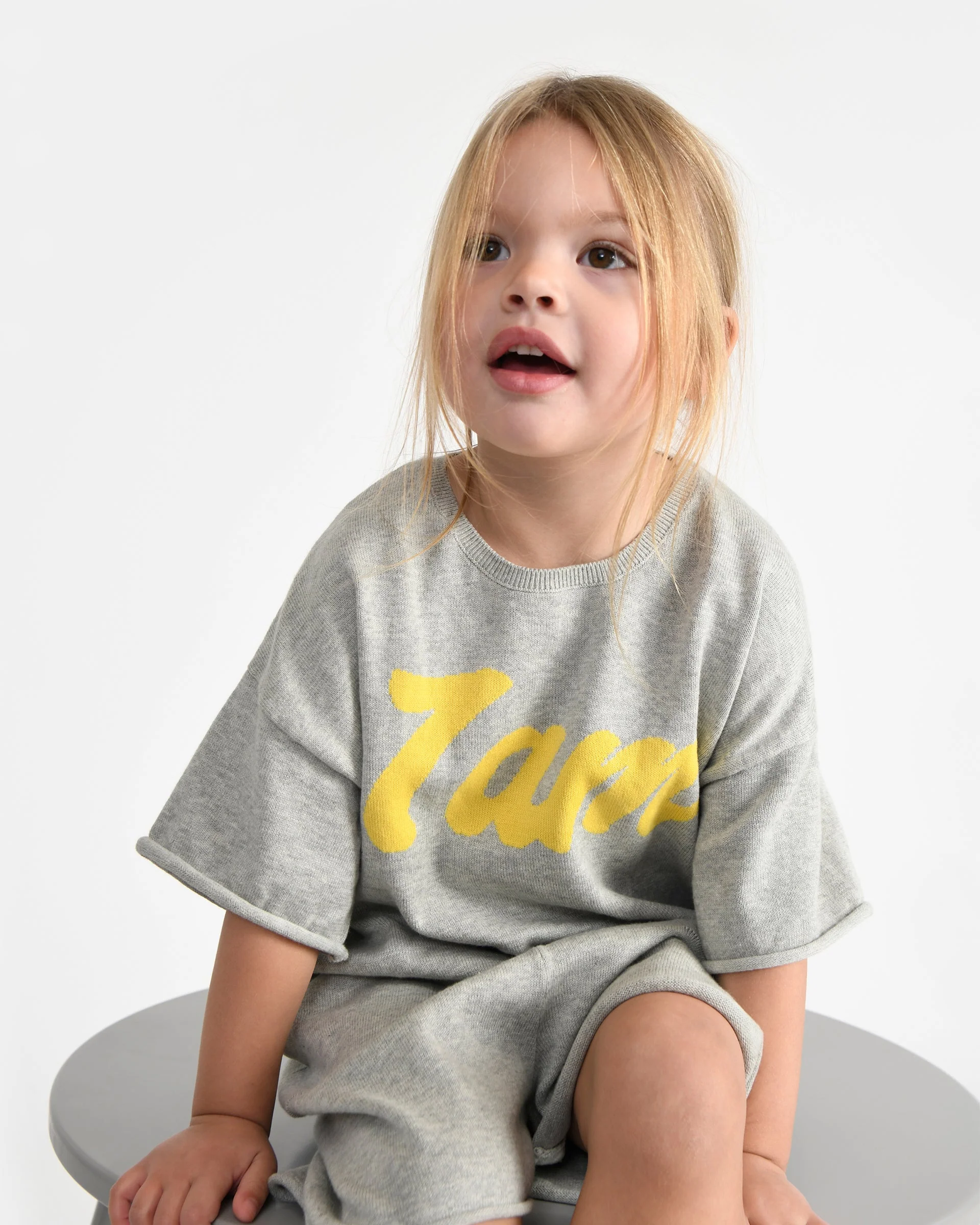 Boxy Cotton Tee | Heather Grey - Image 4
