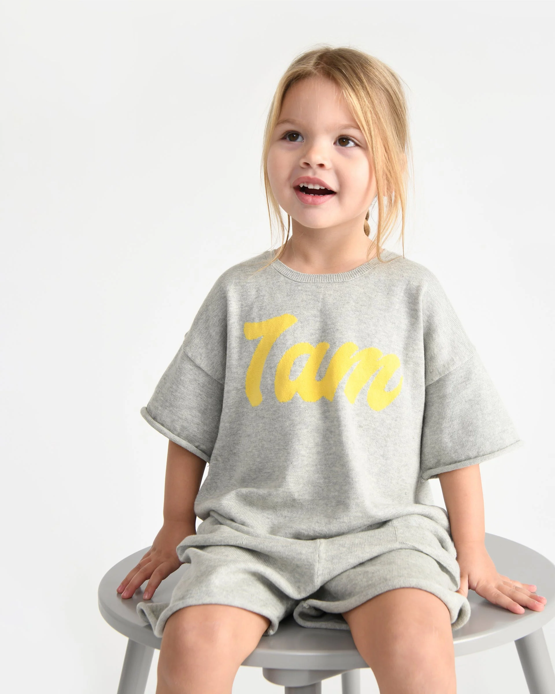 Boxy Cotton Tee | Heather Grey - Image 5