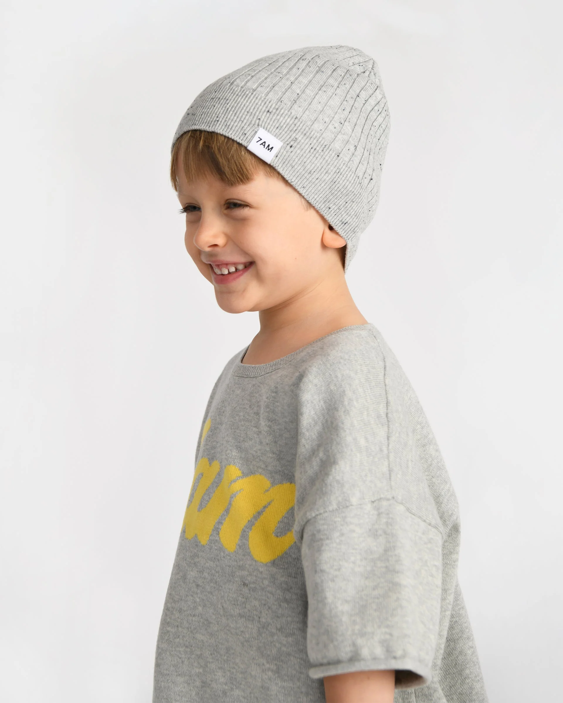 Boxy Cotton Tee | Heather Grey - Image 6