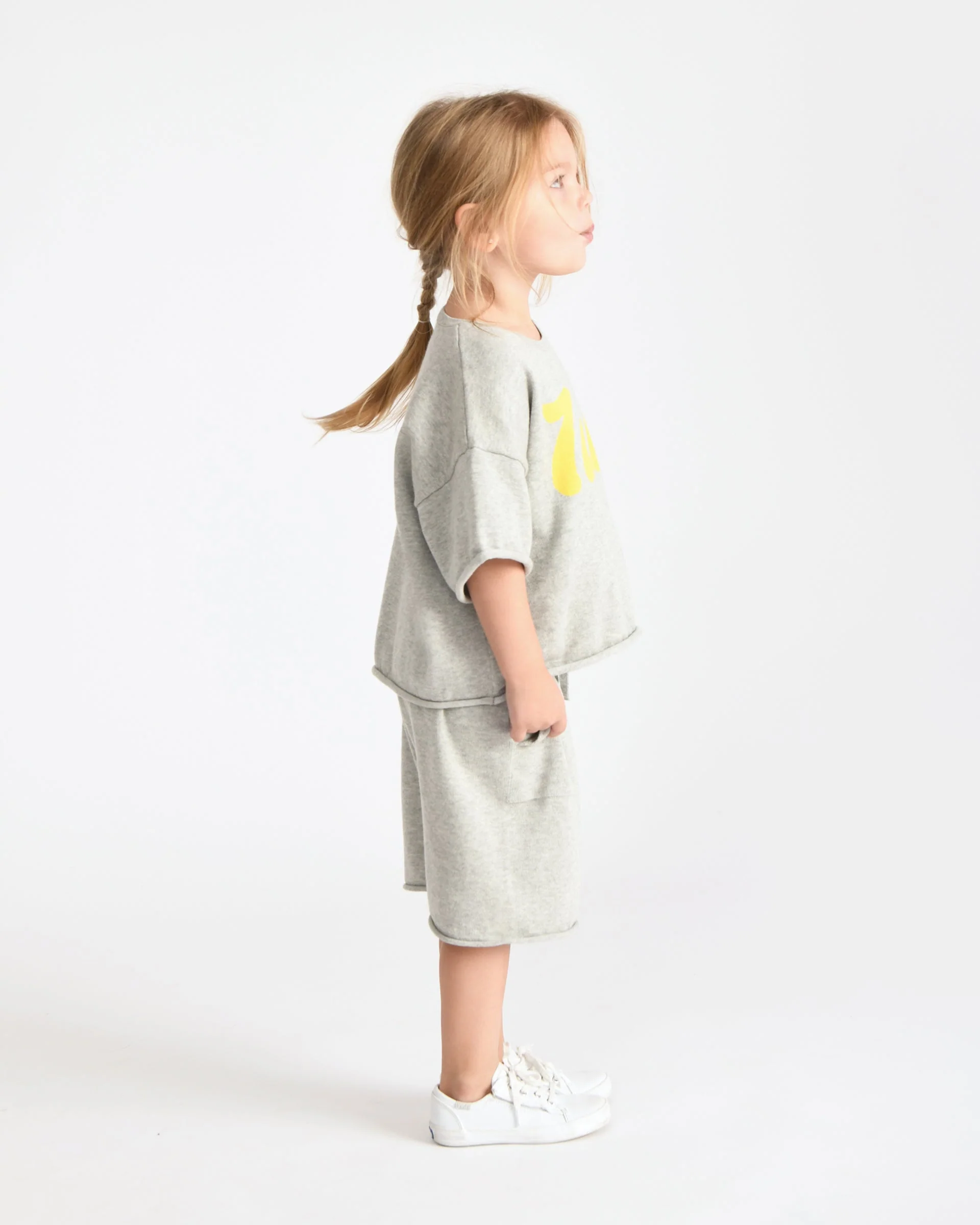 Boxy Cotton Tee | Heather Grey - Image 8