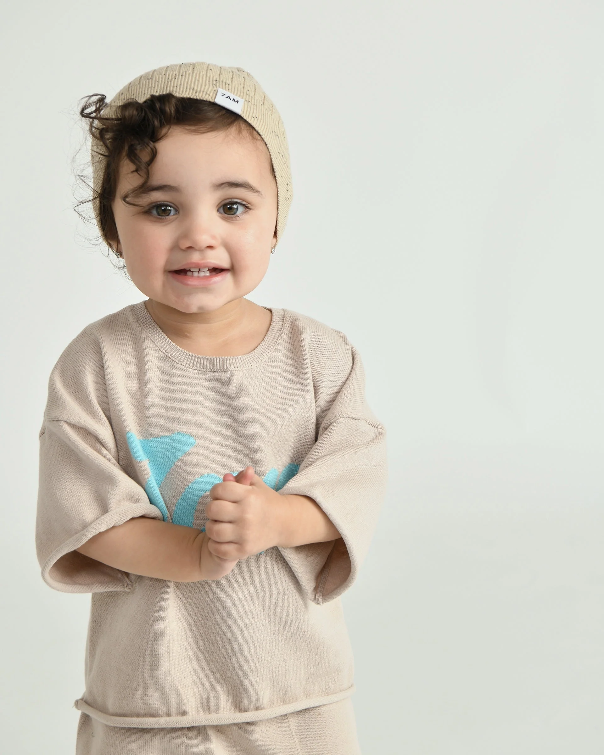 Boxy Cotton Tee | Oat - Image 4