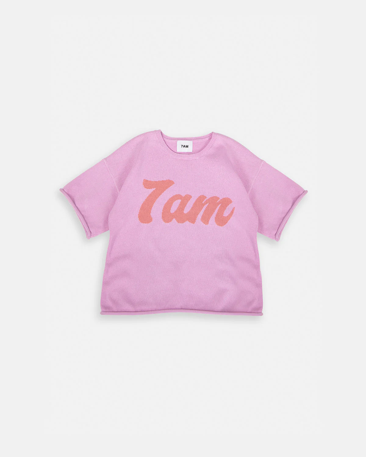 Boxy Cotton Tee | Pink