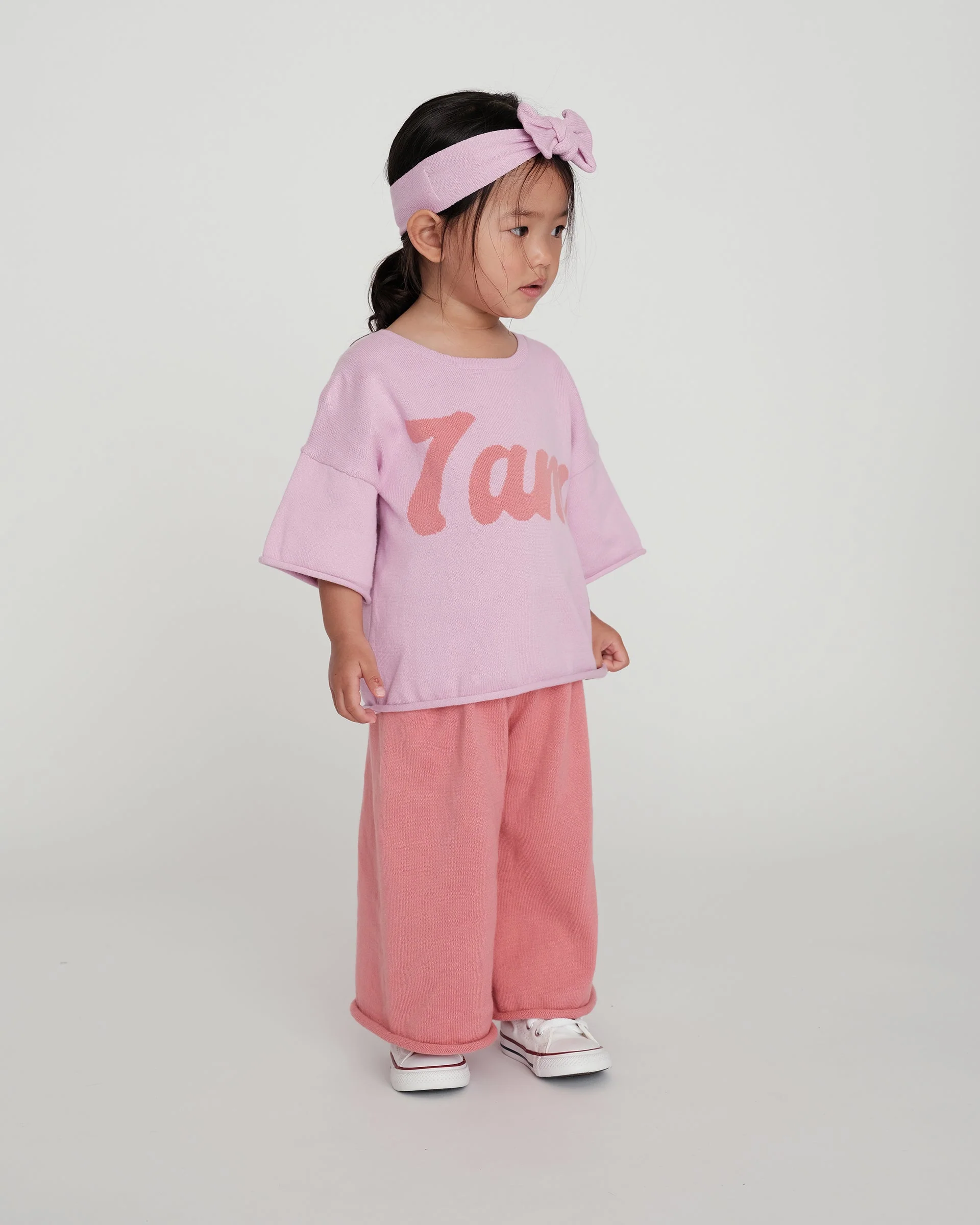Boxy Cotton Tee | Pink - Image 5