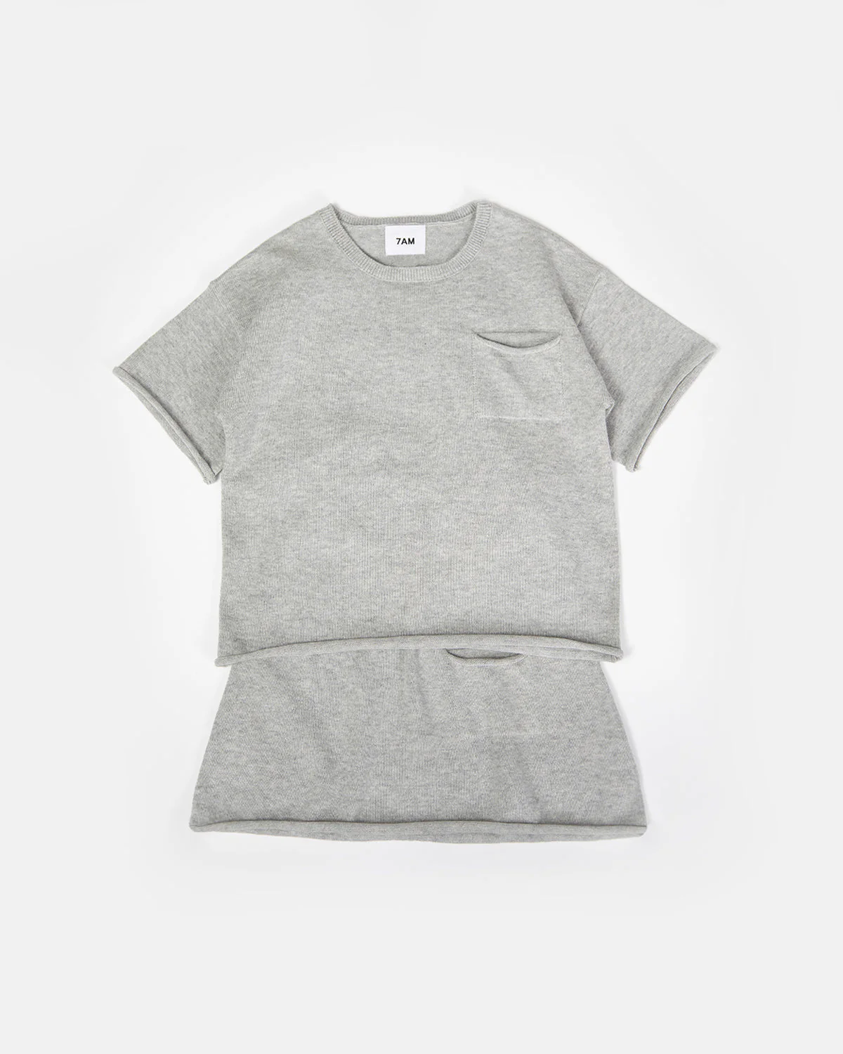 Cotton Skirt | Heather Grey - Image 2