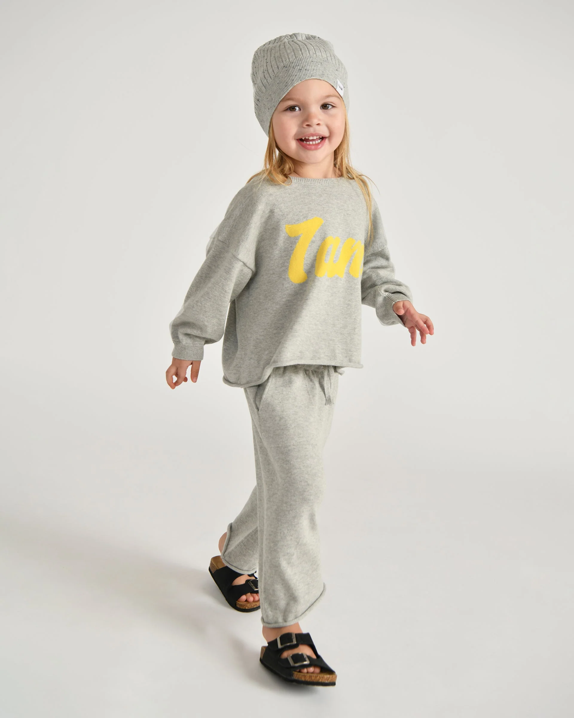 Cotton Relaxed Pants | Heather Grey - Image 11