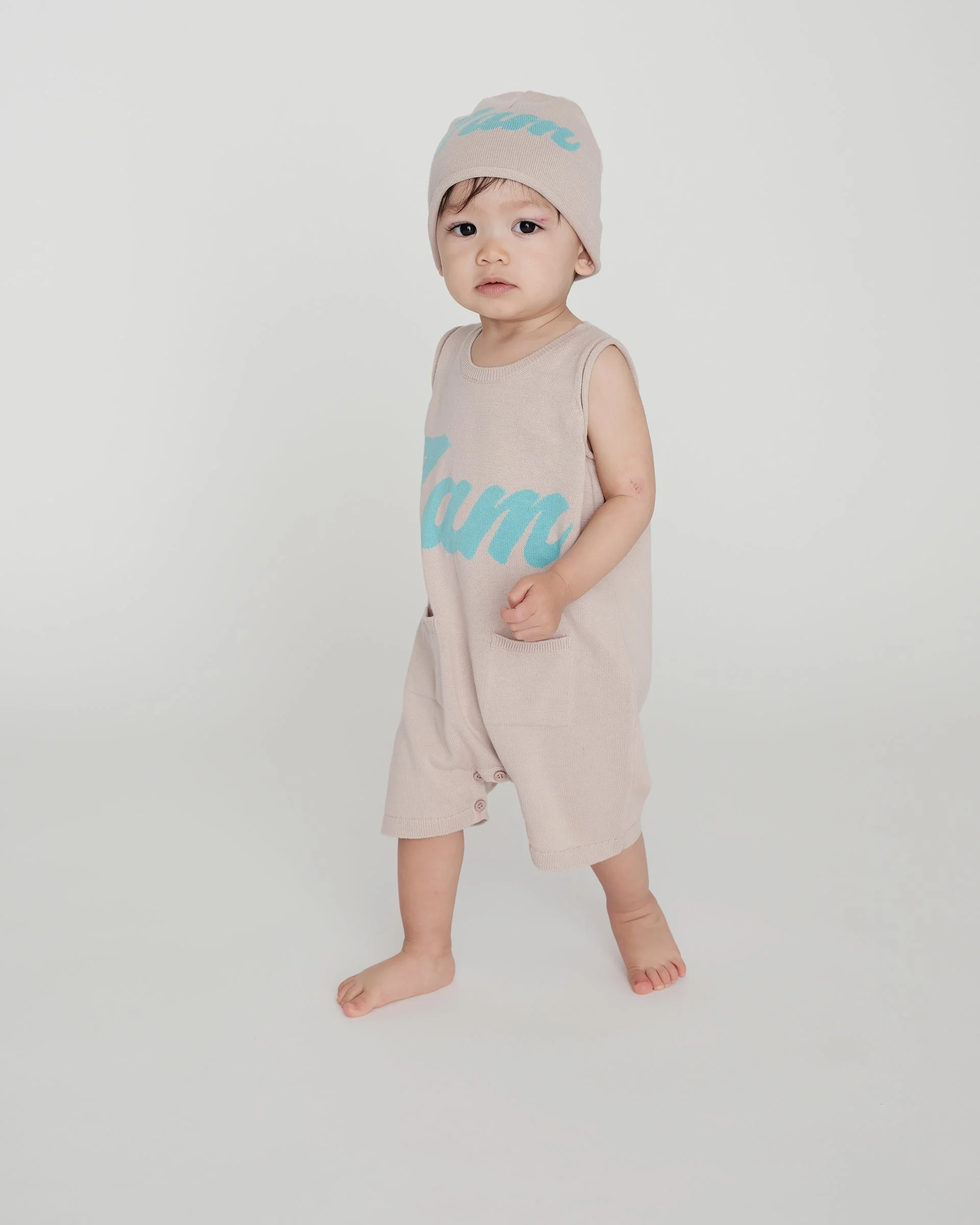 7AM Logo Boxy Romper | Oat - Image 4