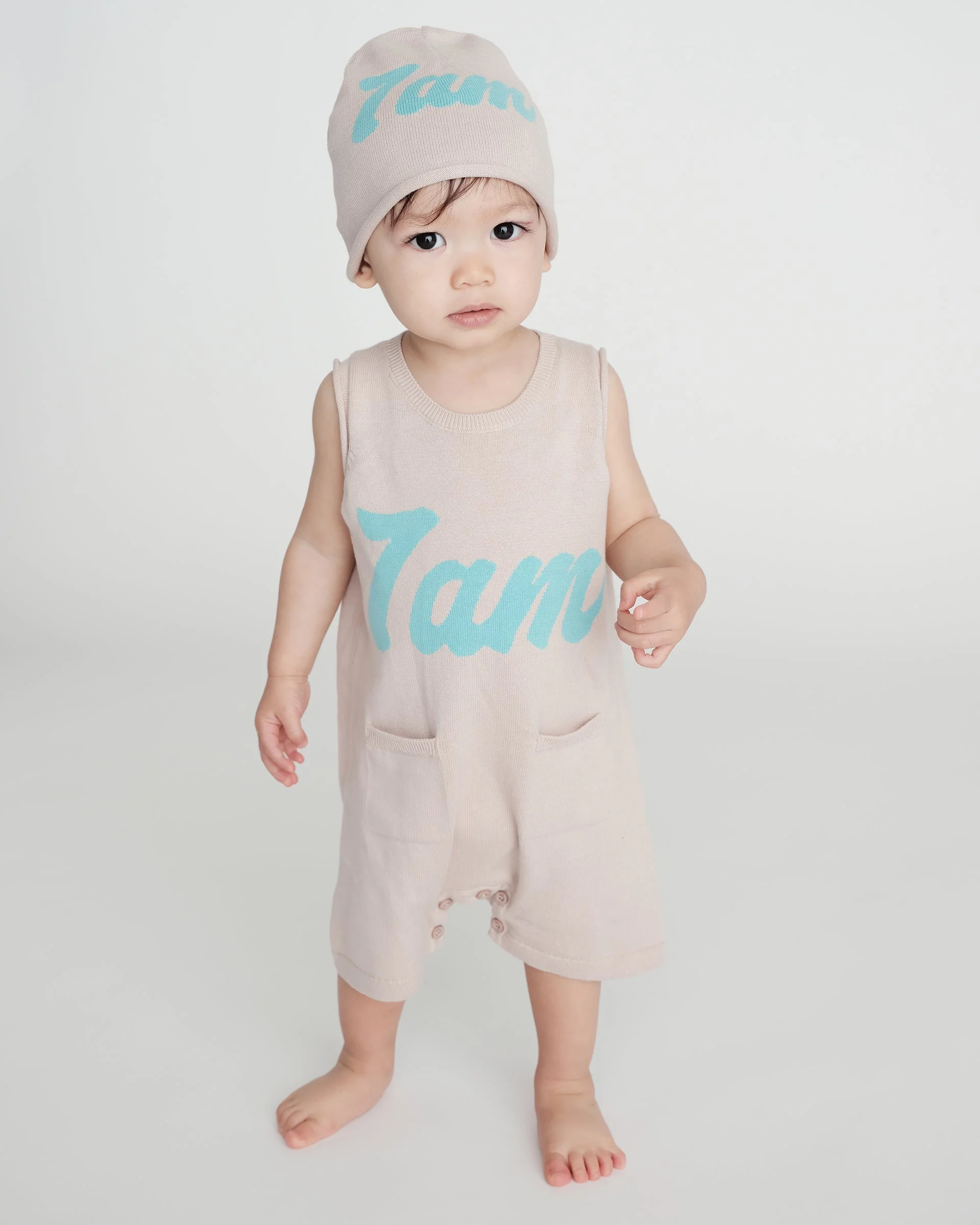 7AM Logo Boxy Romper | Oat - Image 5