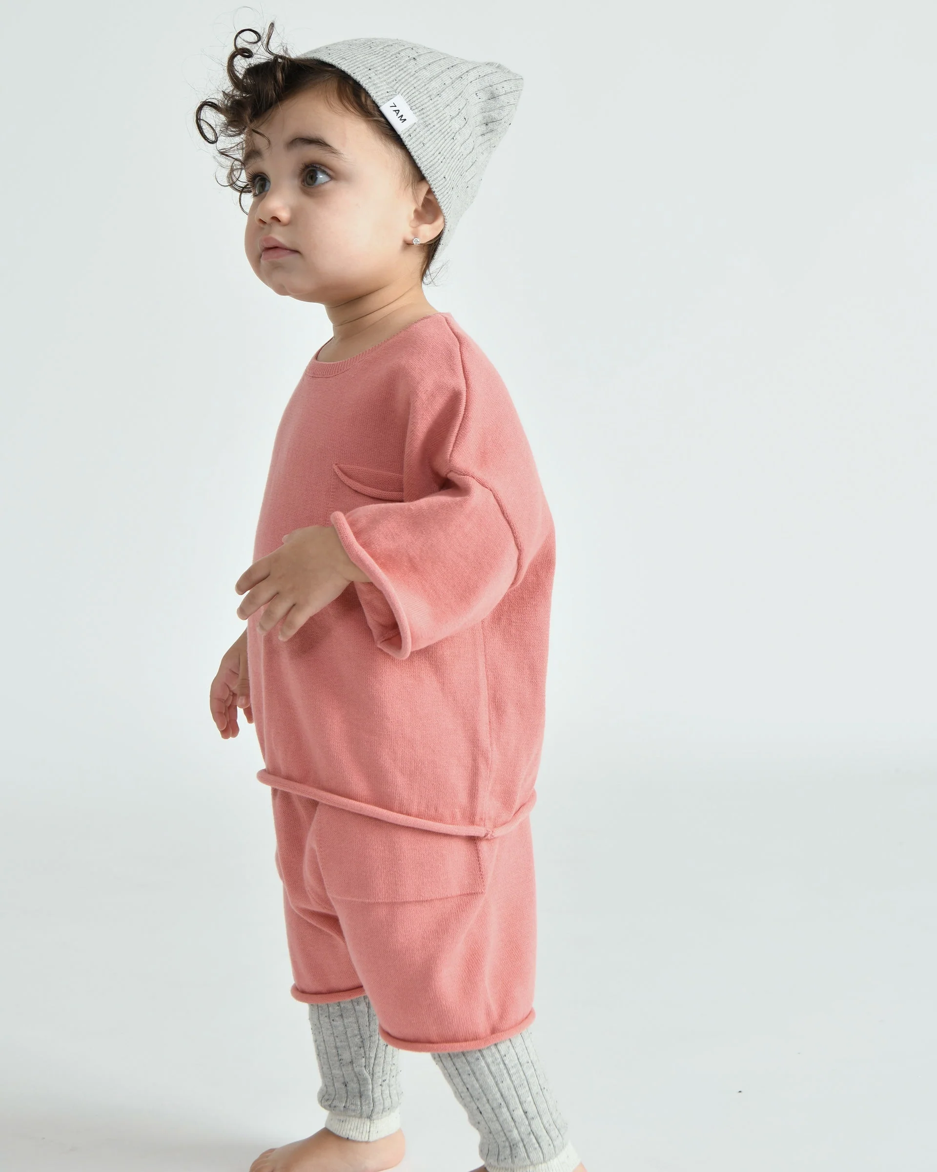 Cotton Slouchy Shorts | Coral - Image 6