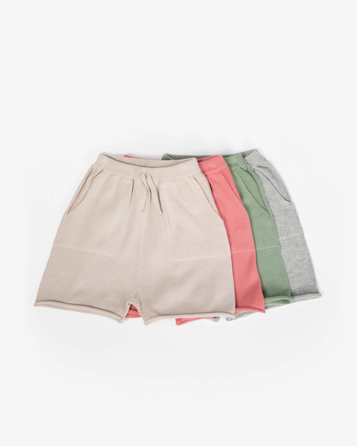 Cotton Slouchy Shorts | Heather Grey - Image 2