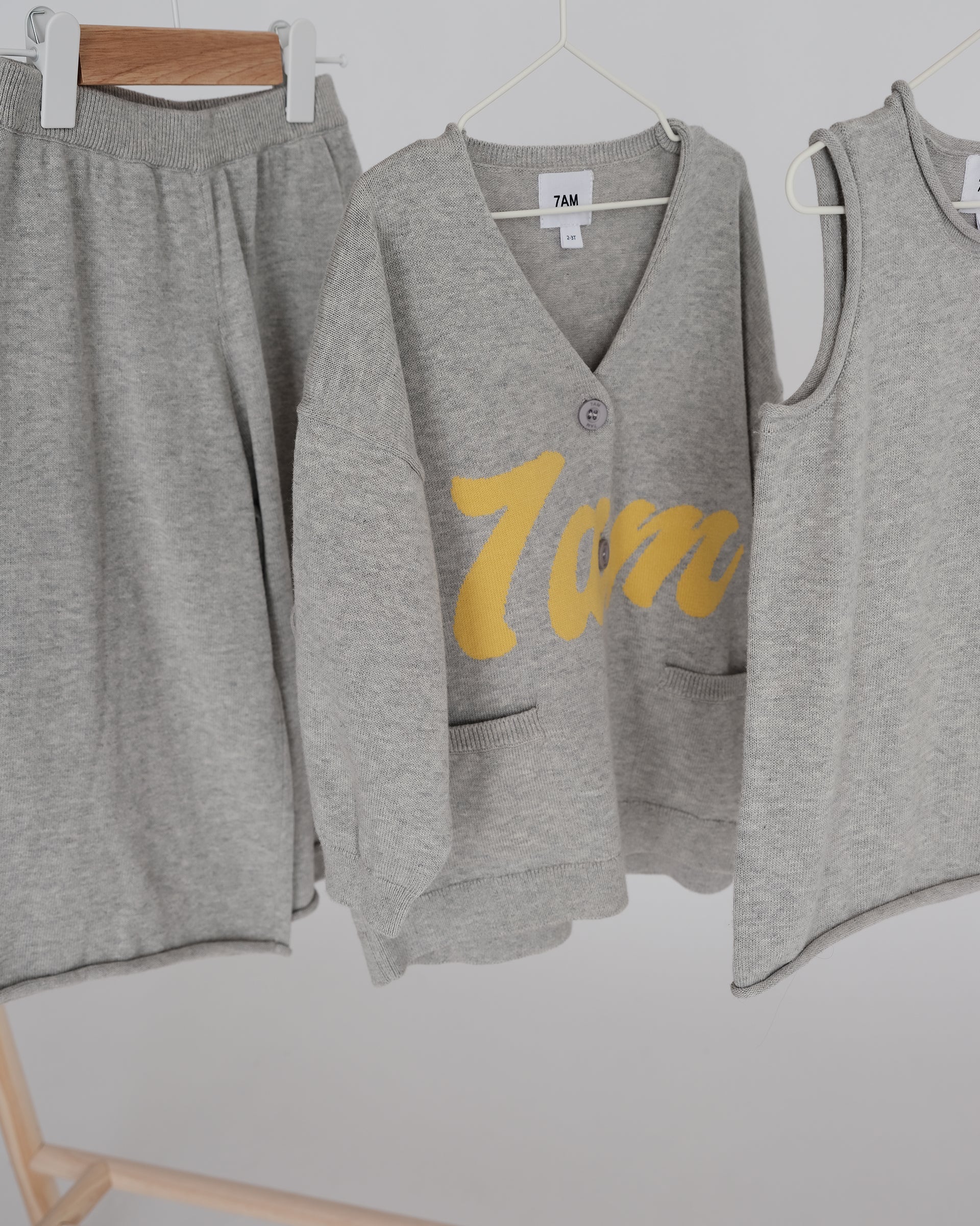 Boxy Cotton Tank Top | Heather Grey - Image 3