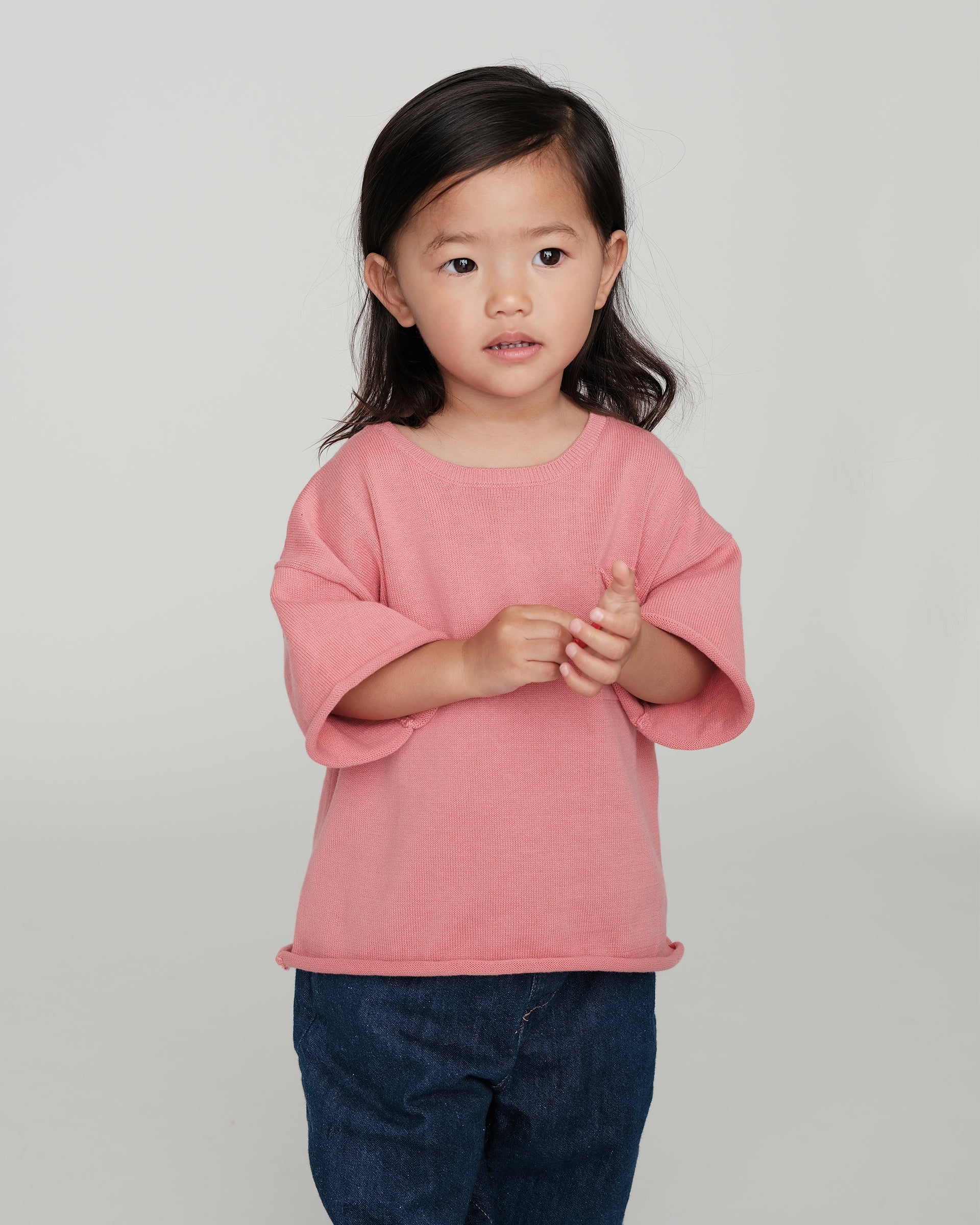 Boxy Cotton Tee Pocket | Coral - Image 4