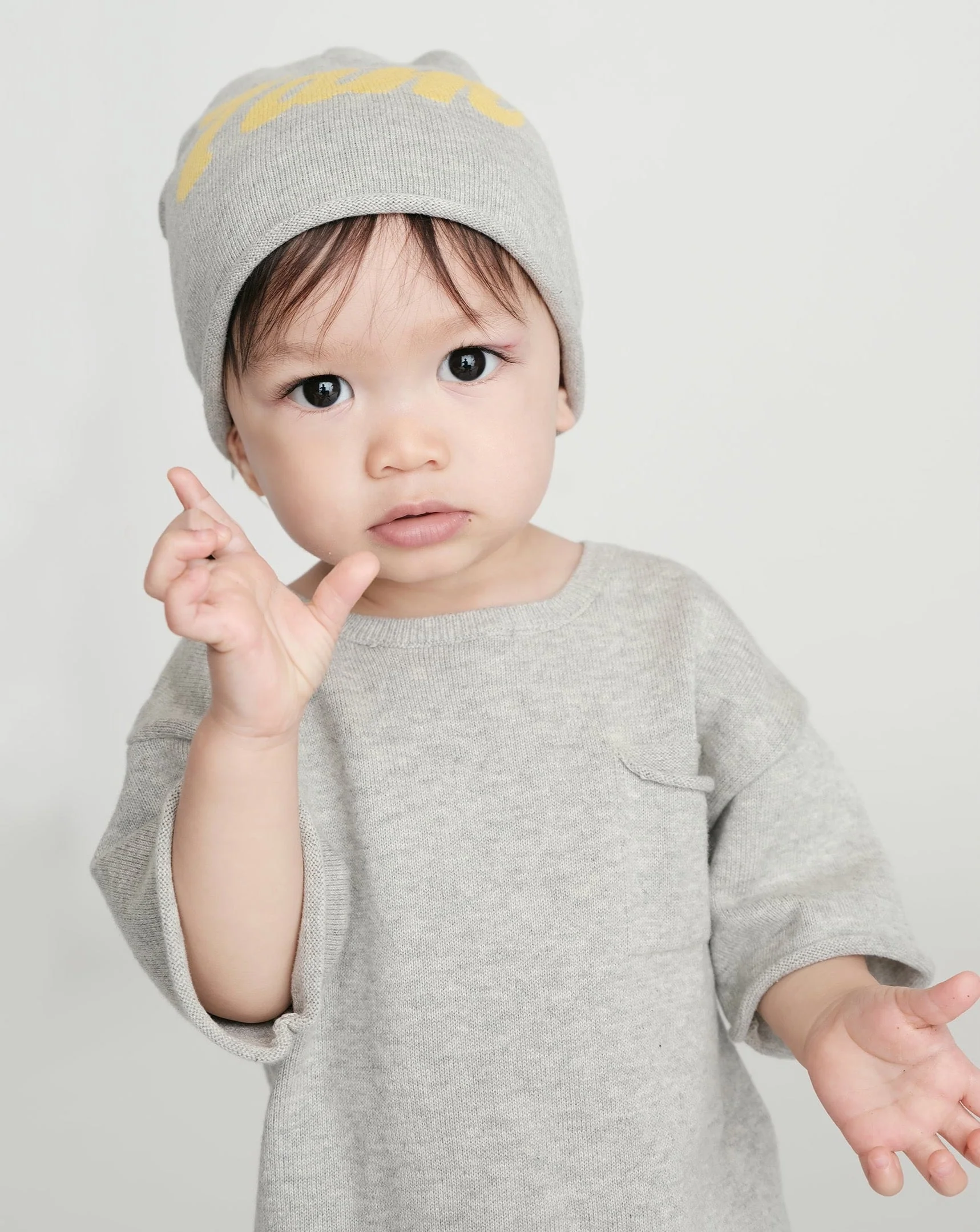 Boxy Cotton Tee Pocket | Heather Grey - Image 2