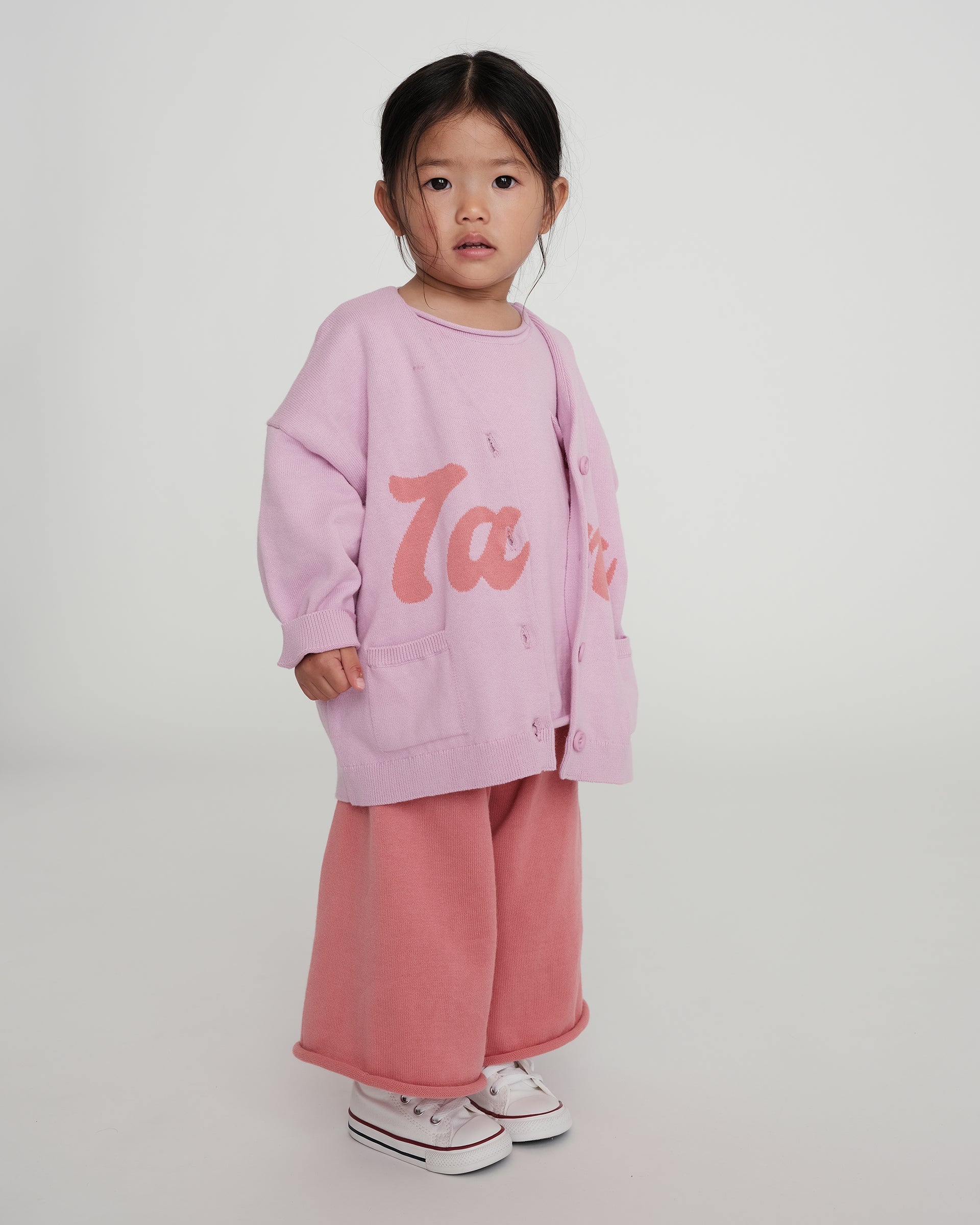 Boxy Cotton Wide Pants | Coral - Image 2