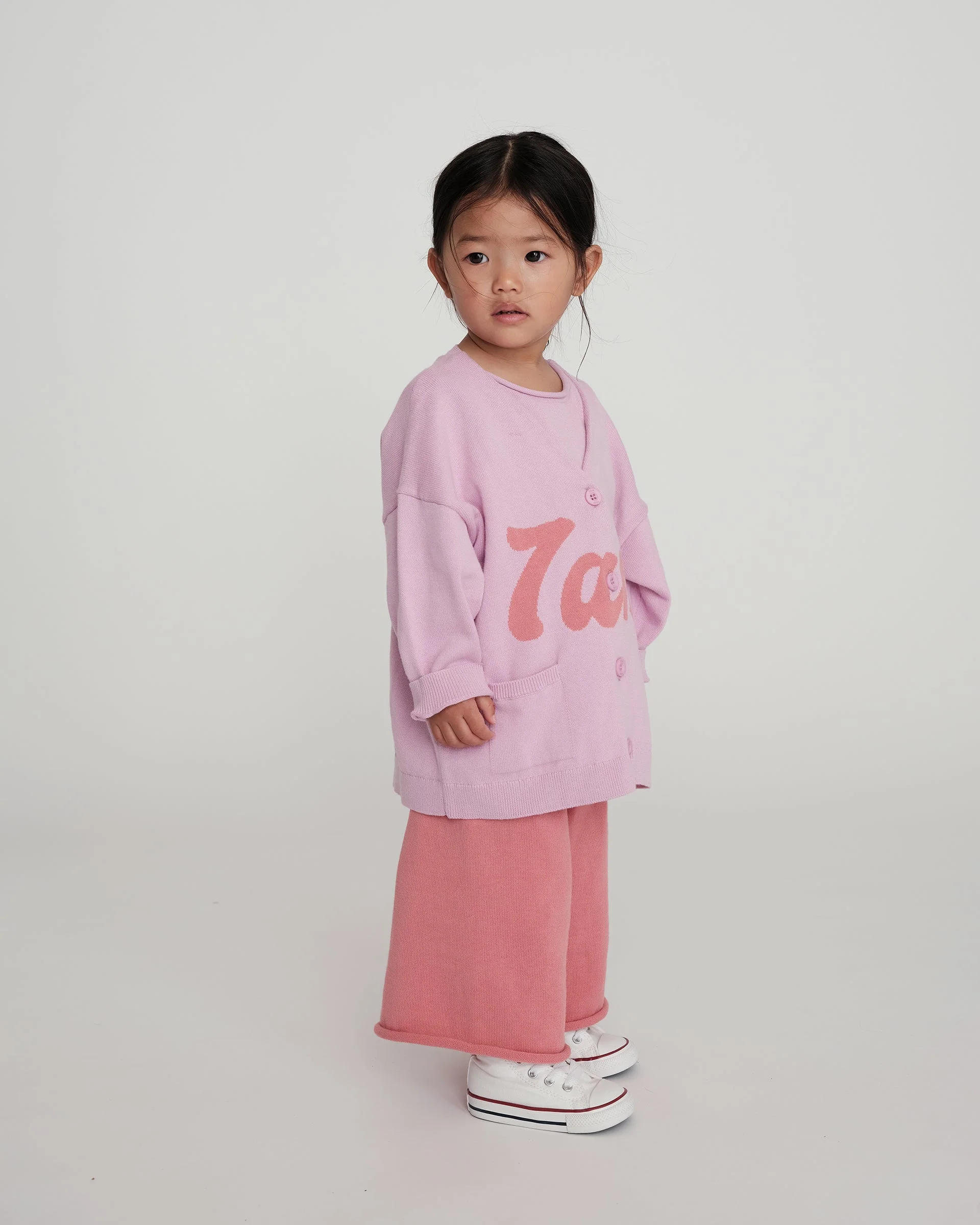 Boxy Cotton Wide Pants | Coral - Image 3