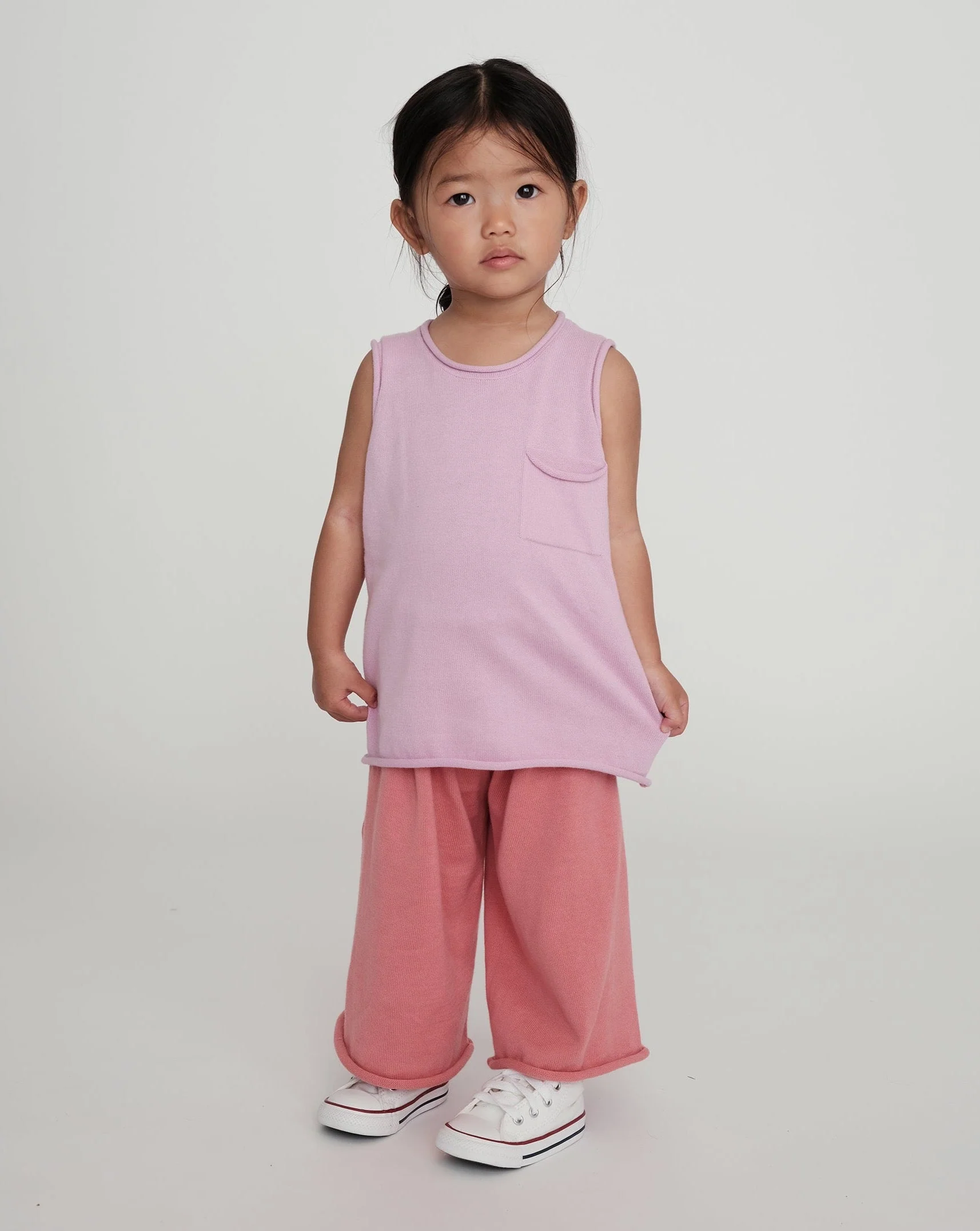 Boxy Cotton Wide Pants | Coral - Image 5