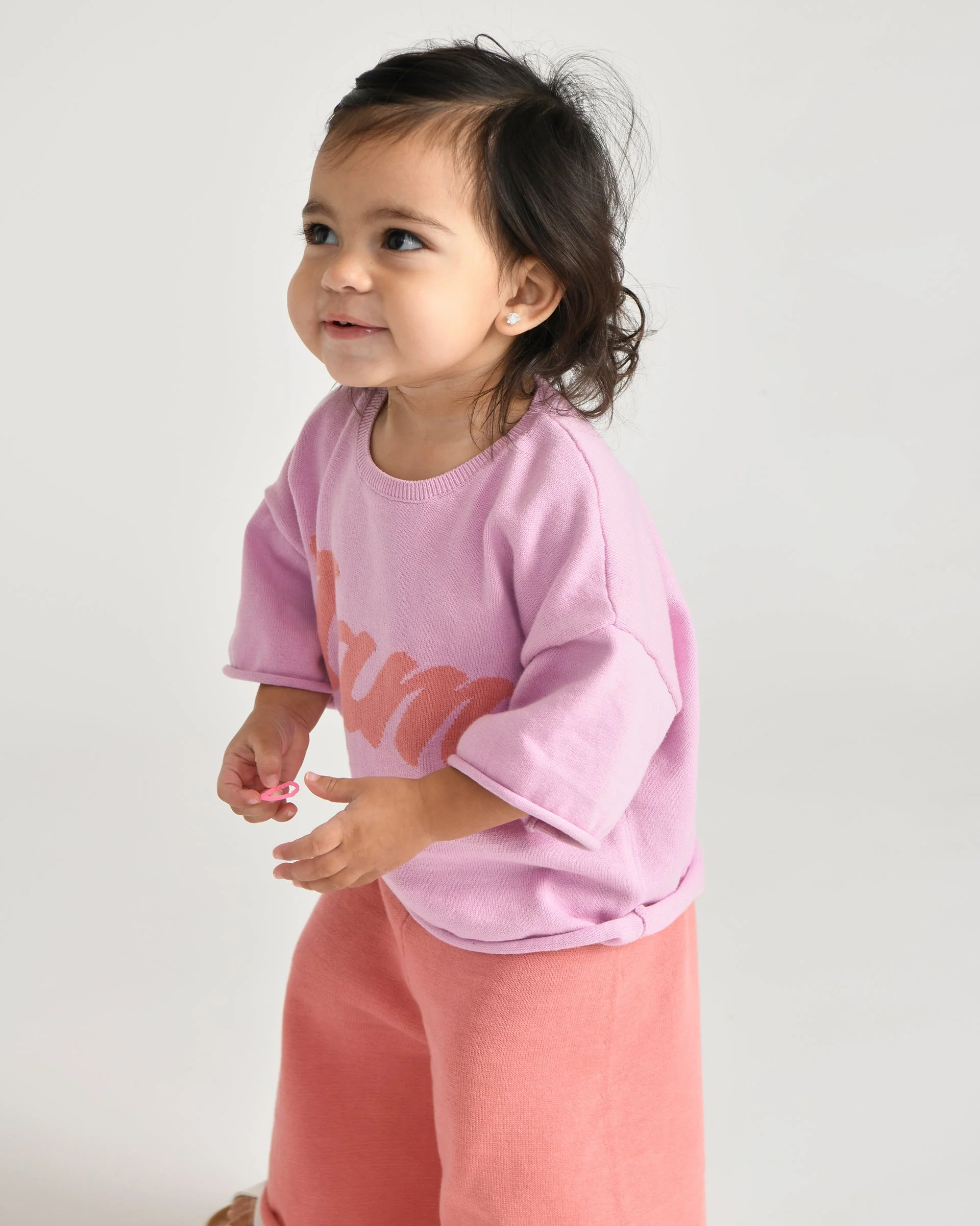 Boxy Cotton Wide Pants | Coral - Image 7