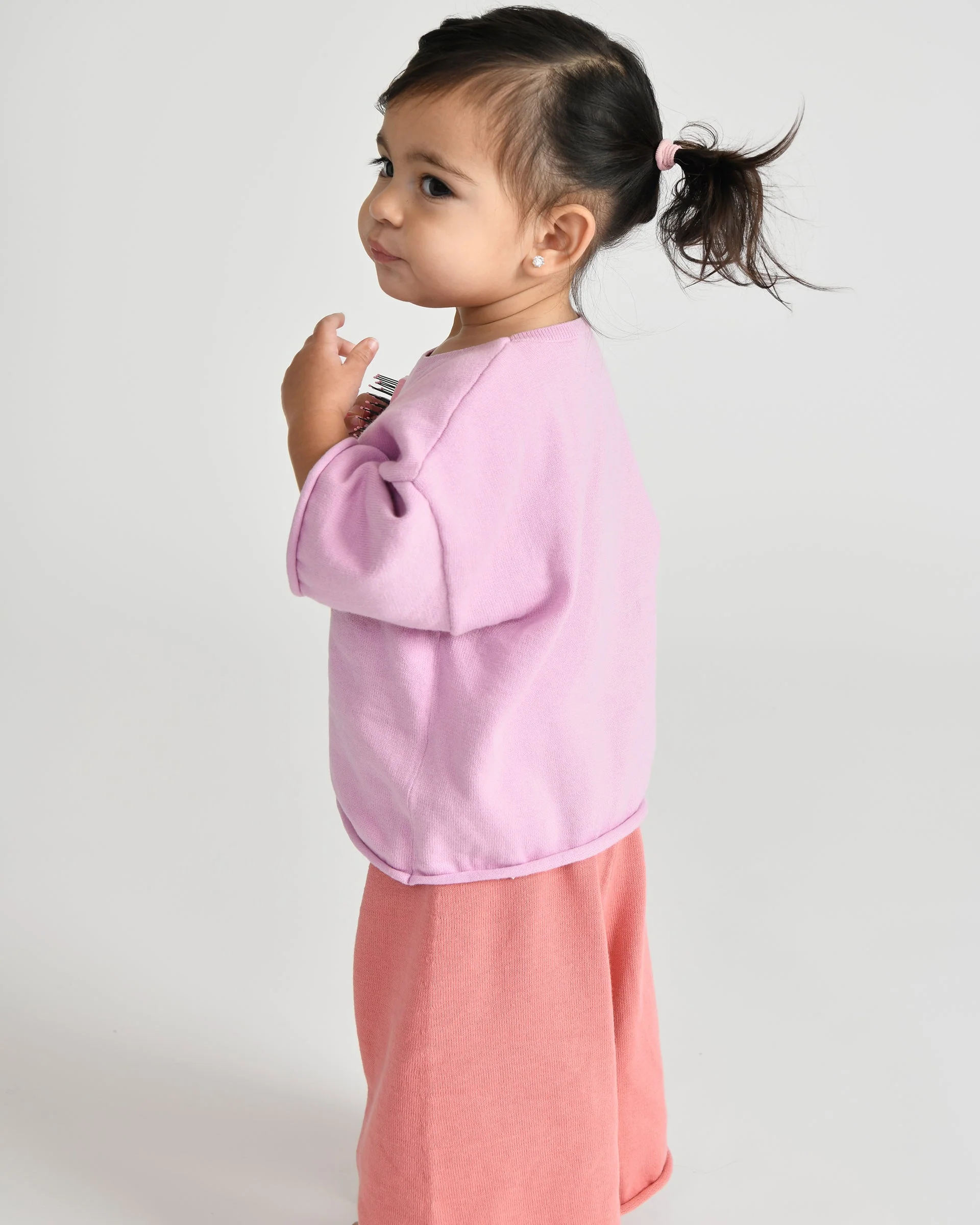 Boxy Cotton Wide Pants | Coral - Image 8