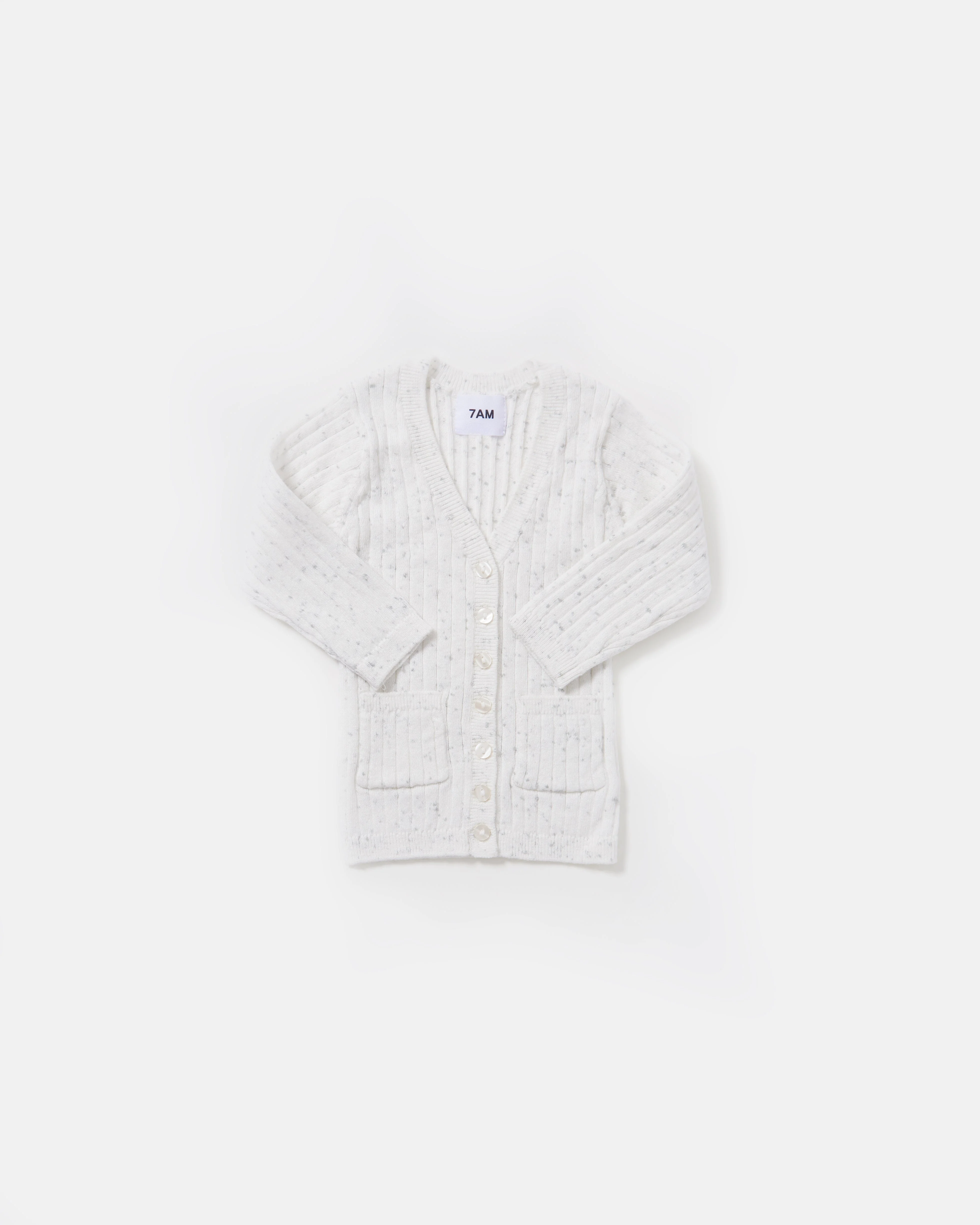 Cardigan - Ribbed | Seashell - Image 3