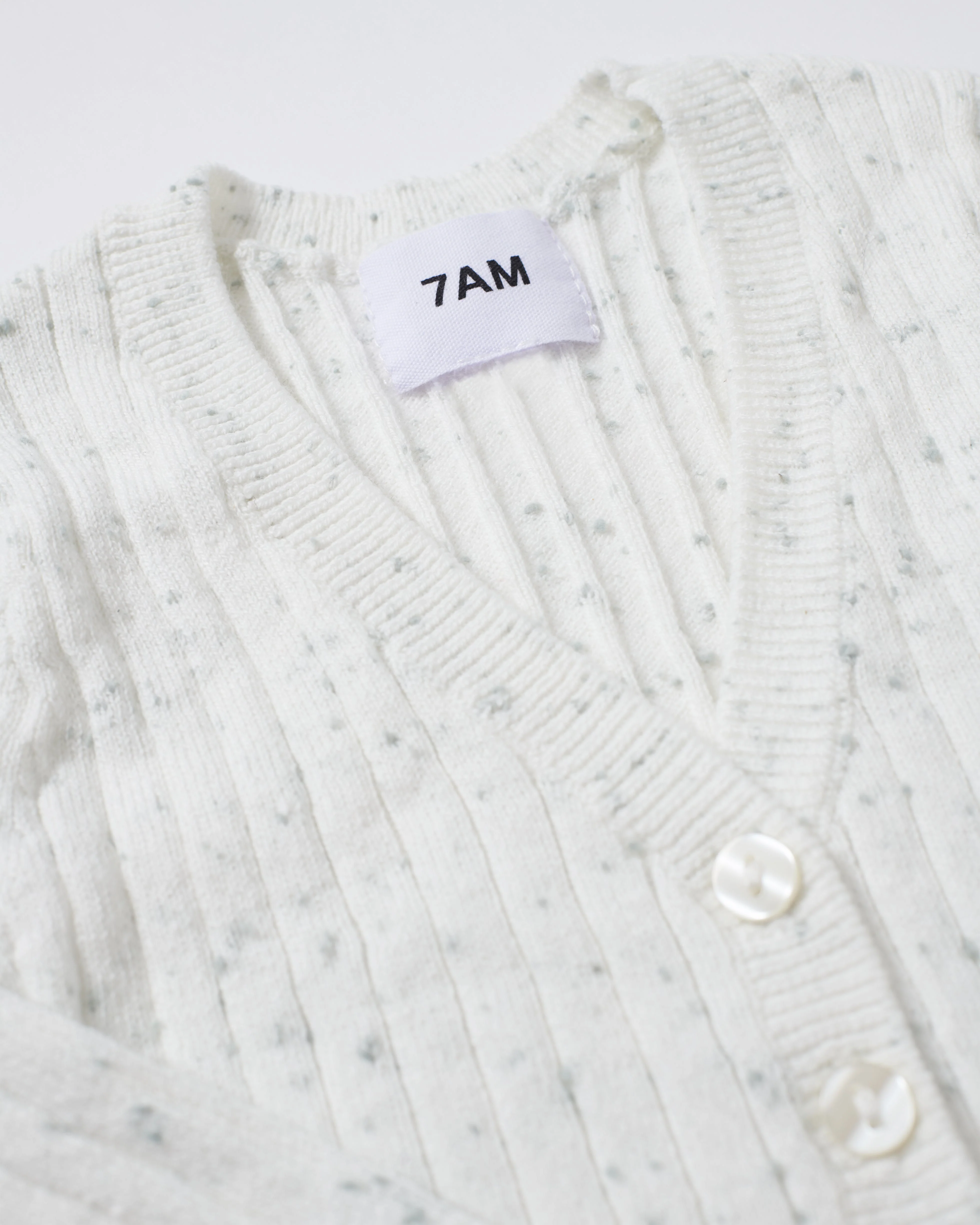 Cardigan - Ribbed | Seashell - Image 4
