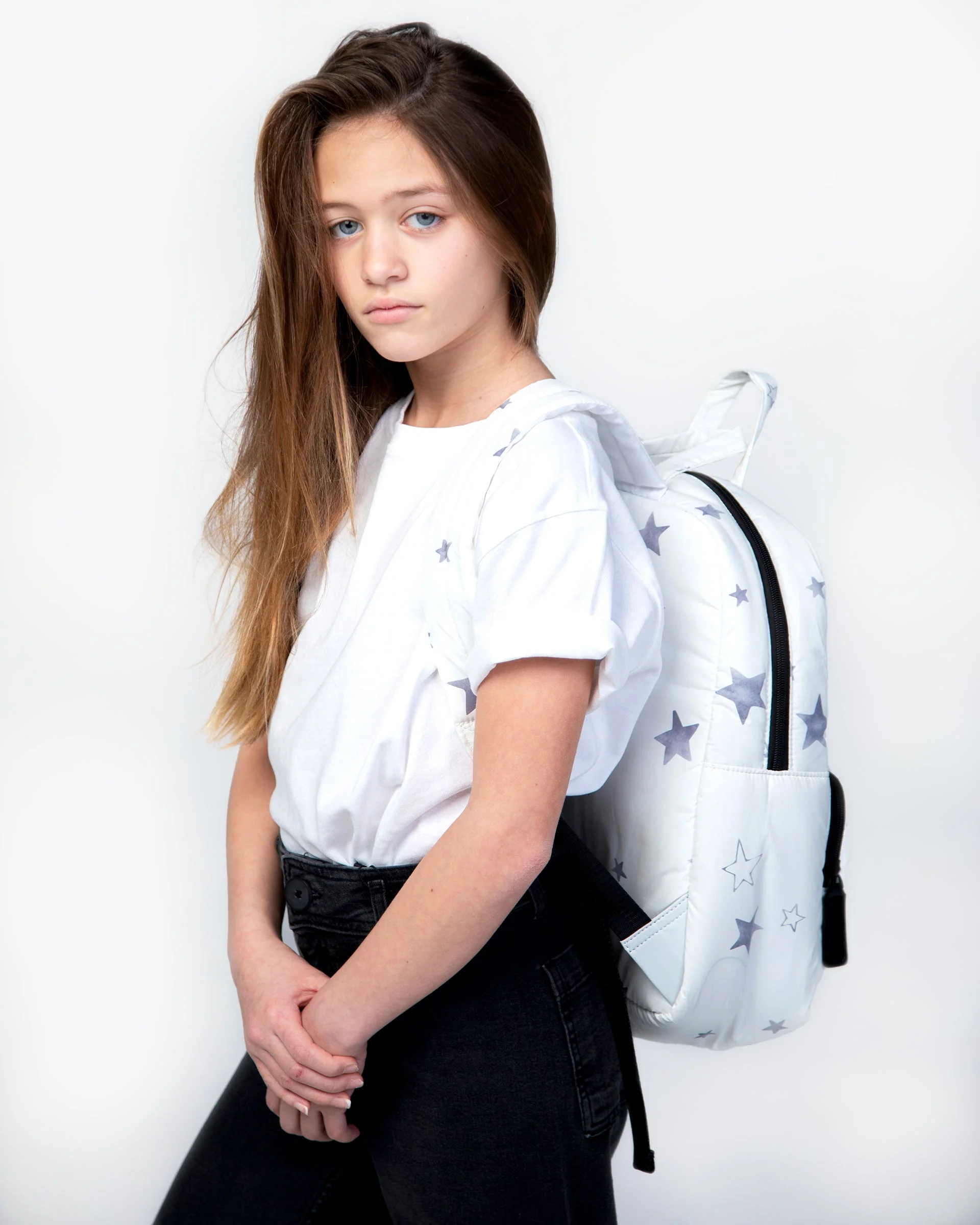 Classic Backpack - Prints | White Stars Print - Image 4