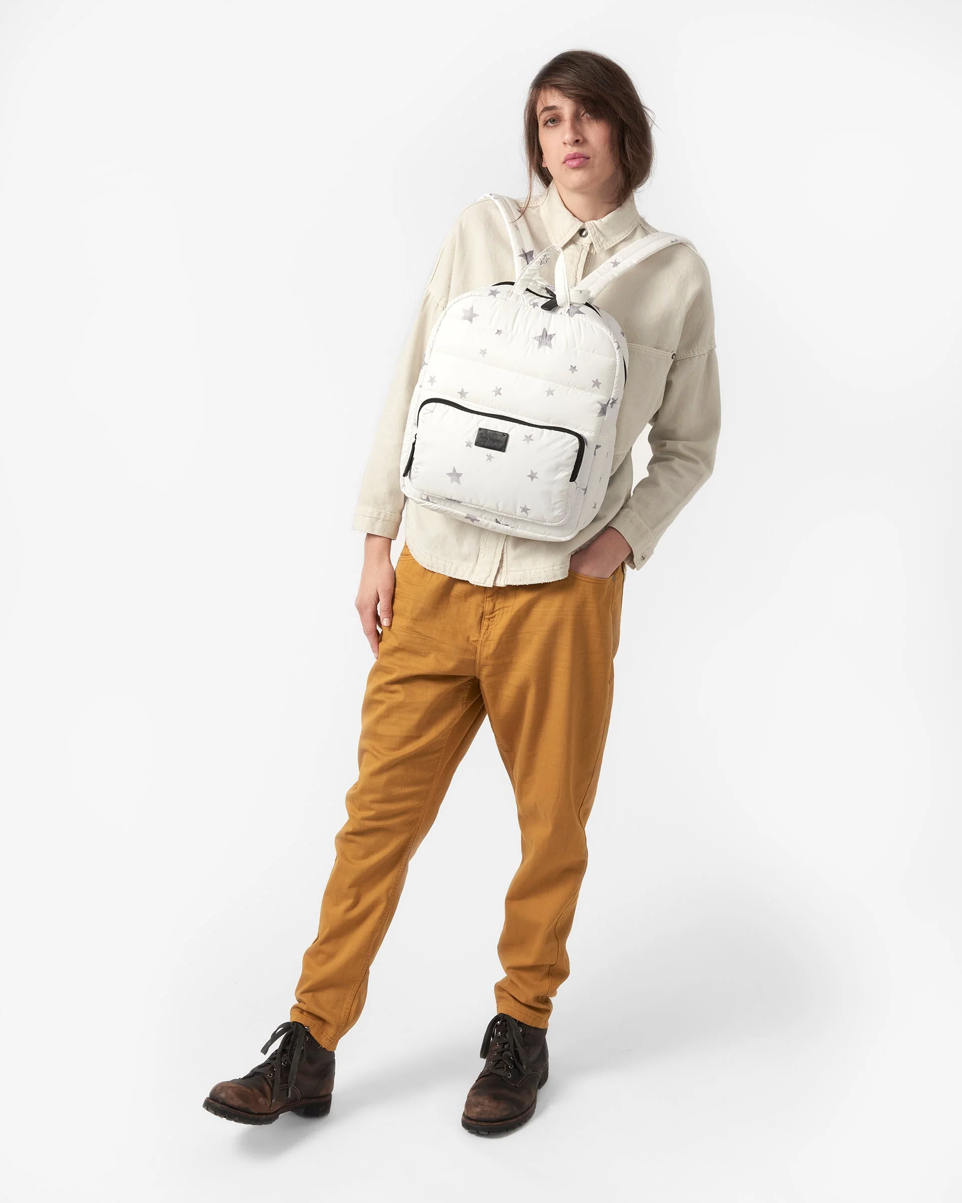 Classic Backpack - Prints | White Stars Print - Image 7