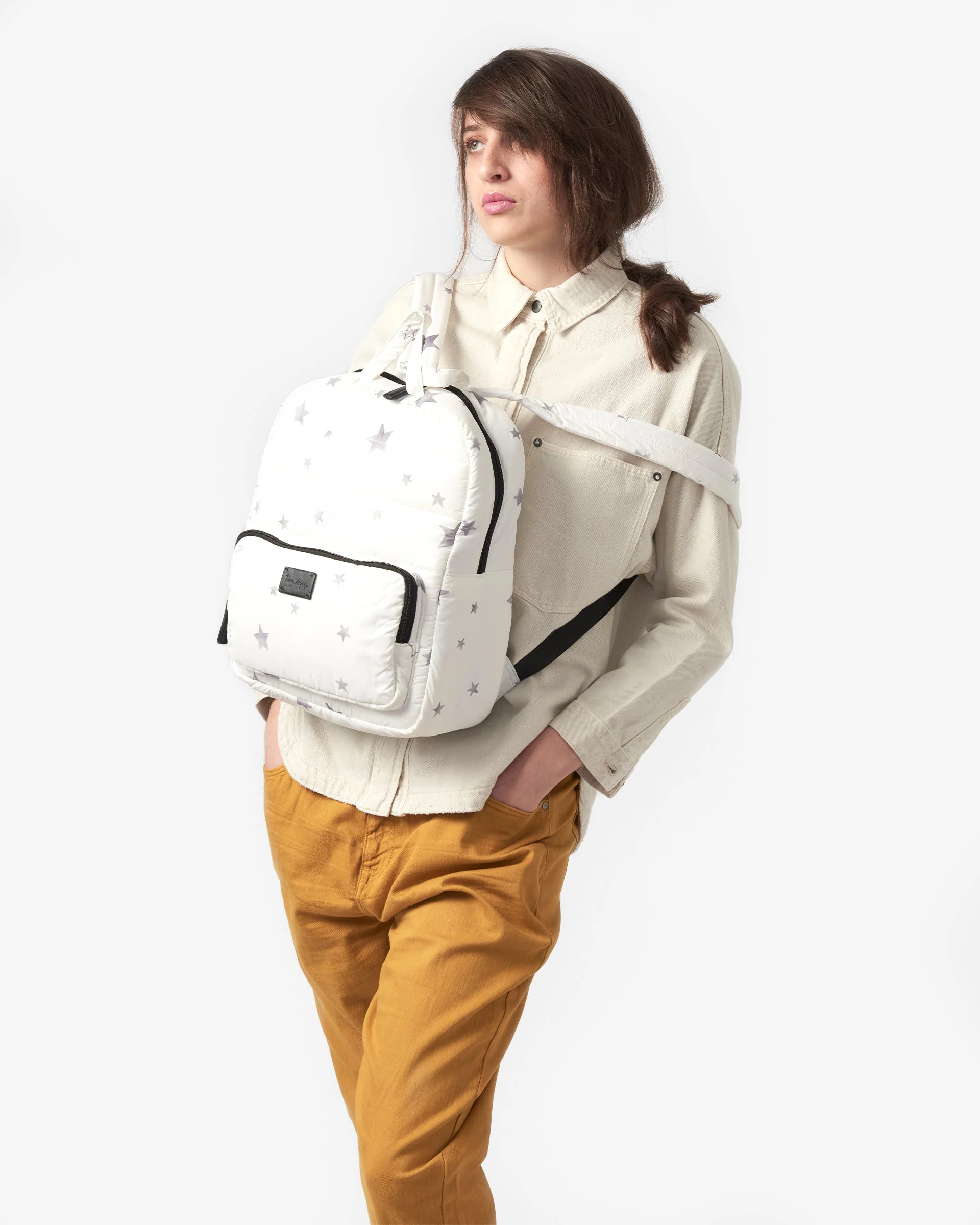 Classic Backpack - Prints | White Stars Print - Image 8