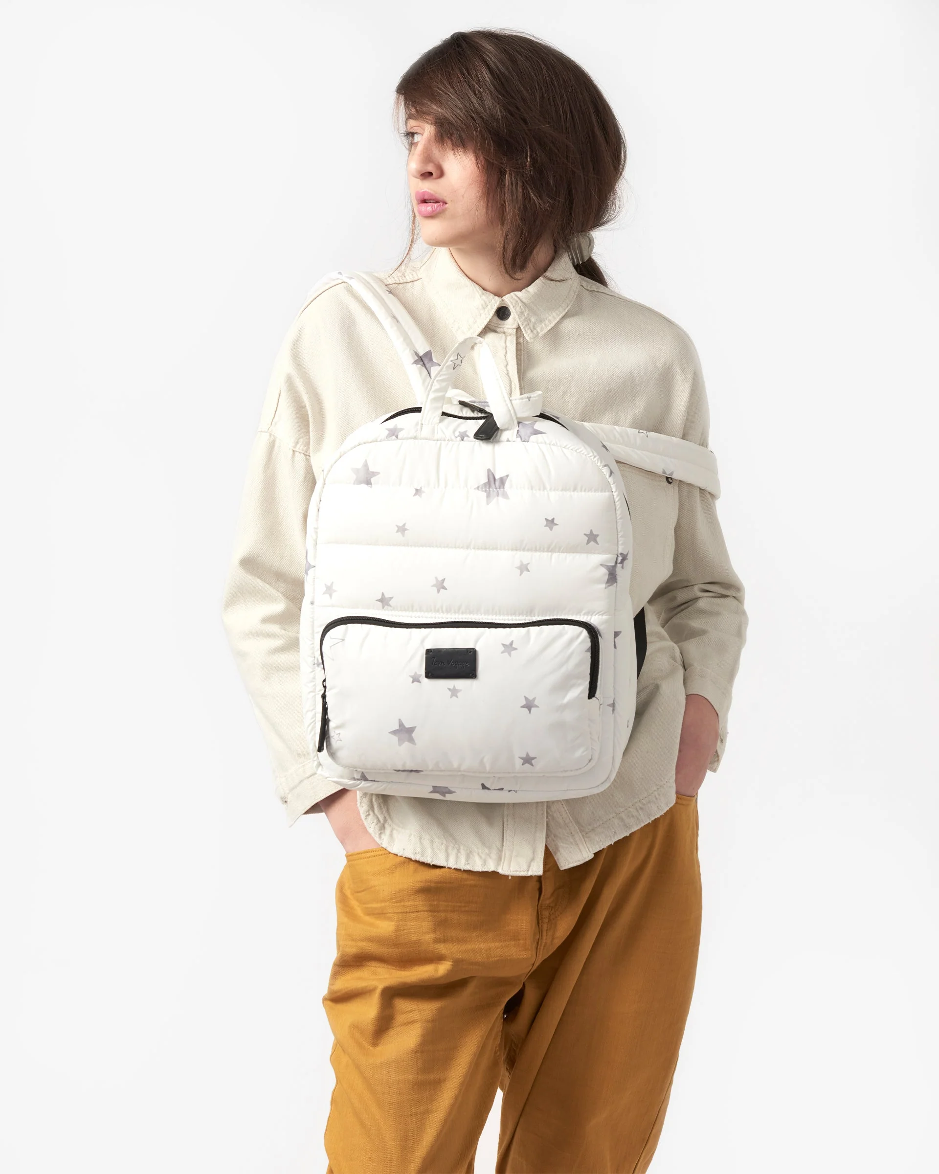 Classic Backpack - Prints | White Stars Print - Image 9