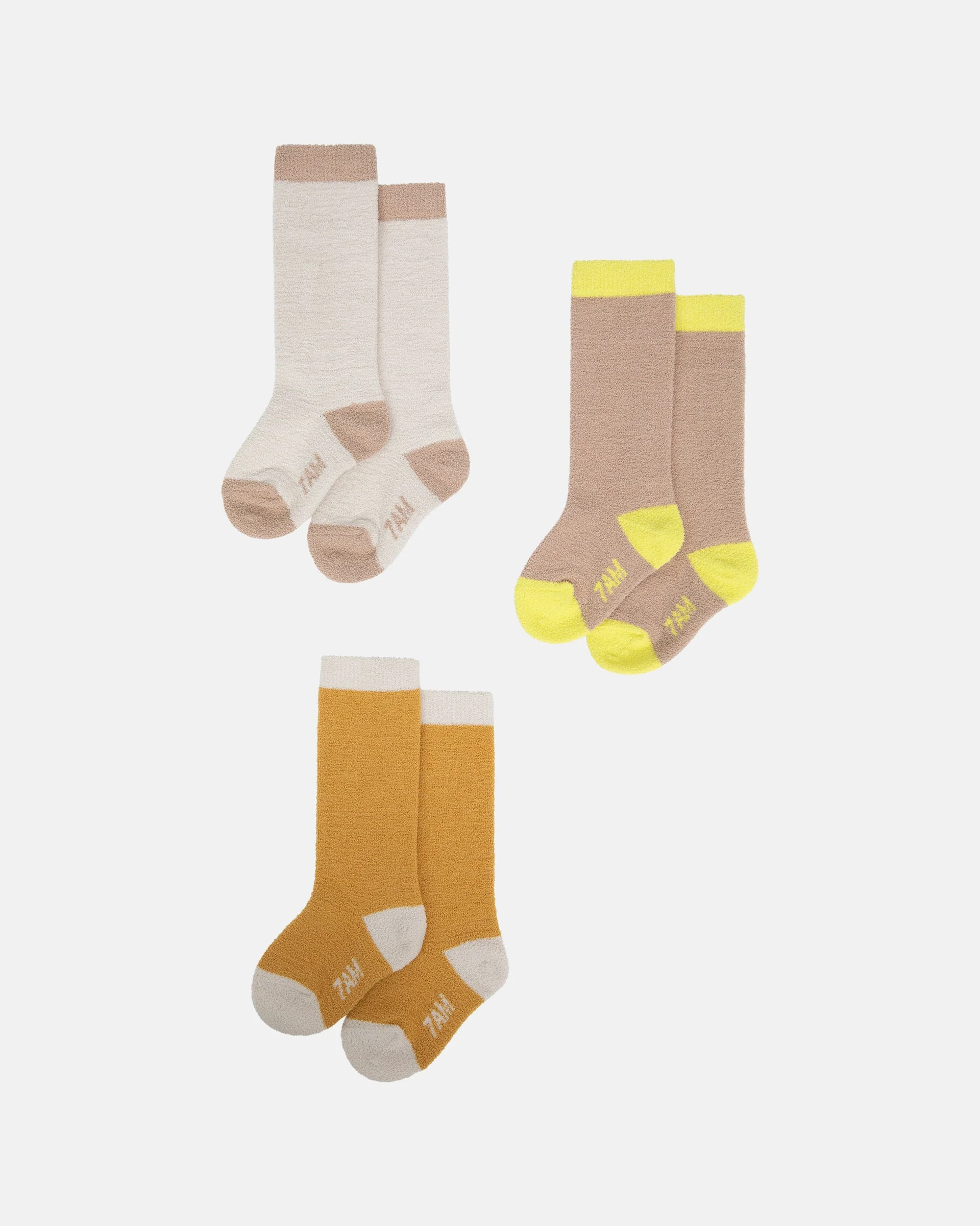 Longs socks - Fuzzy | Ecru/Pecan/Amber - Image 2