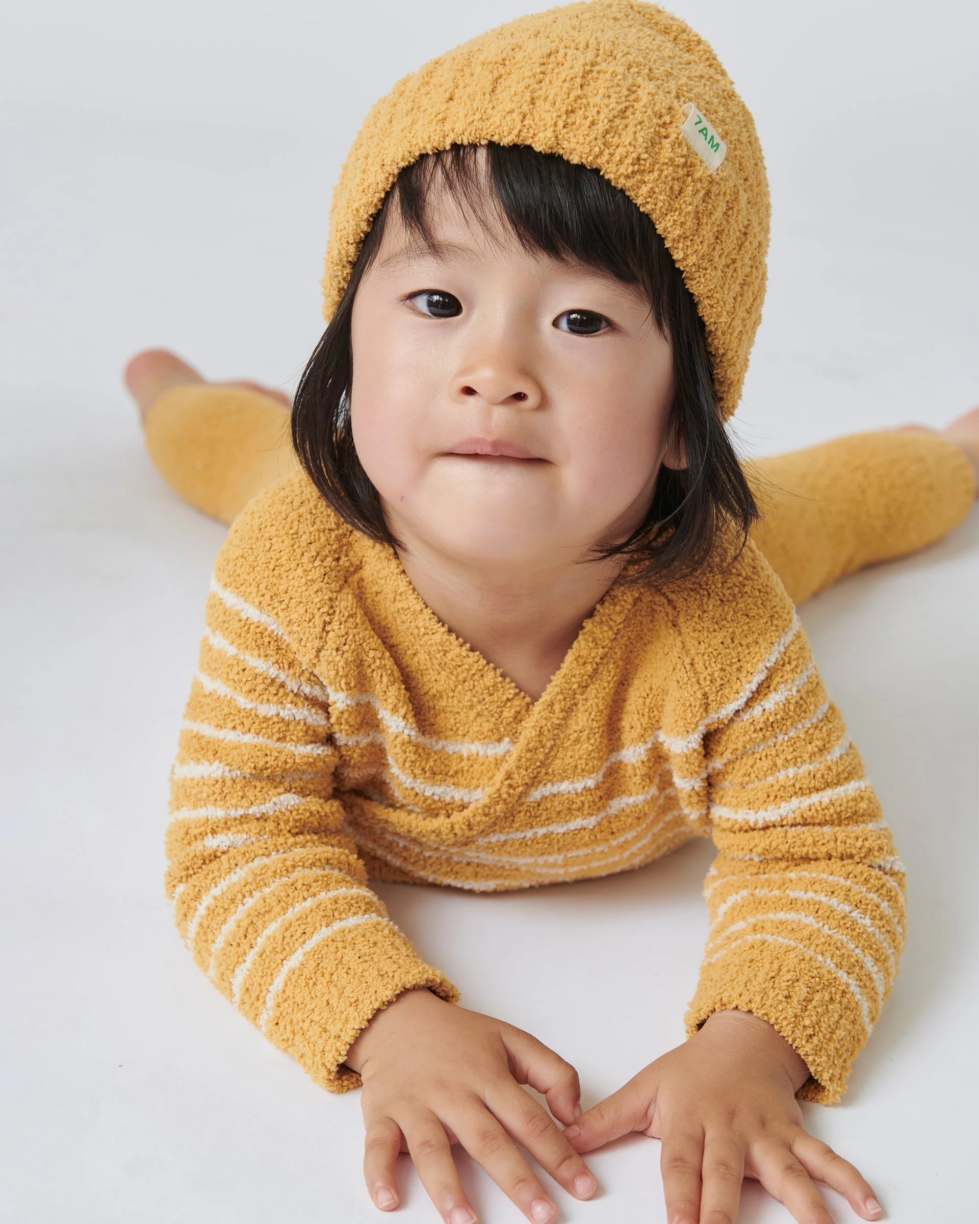 Wrap Top Striped - Fuzzy | Amber/Ecru - Image 11