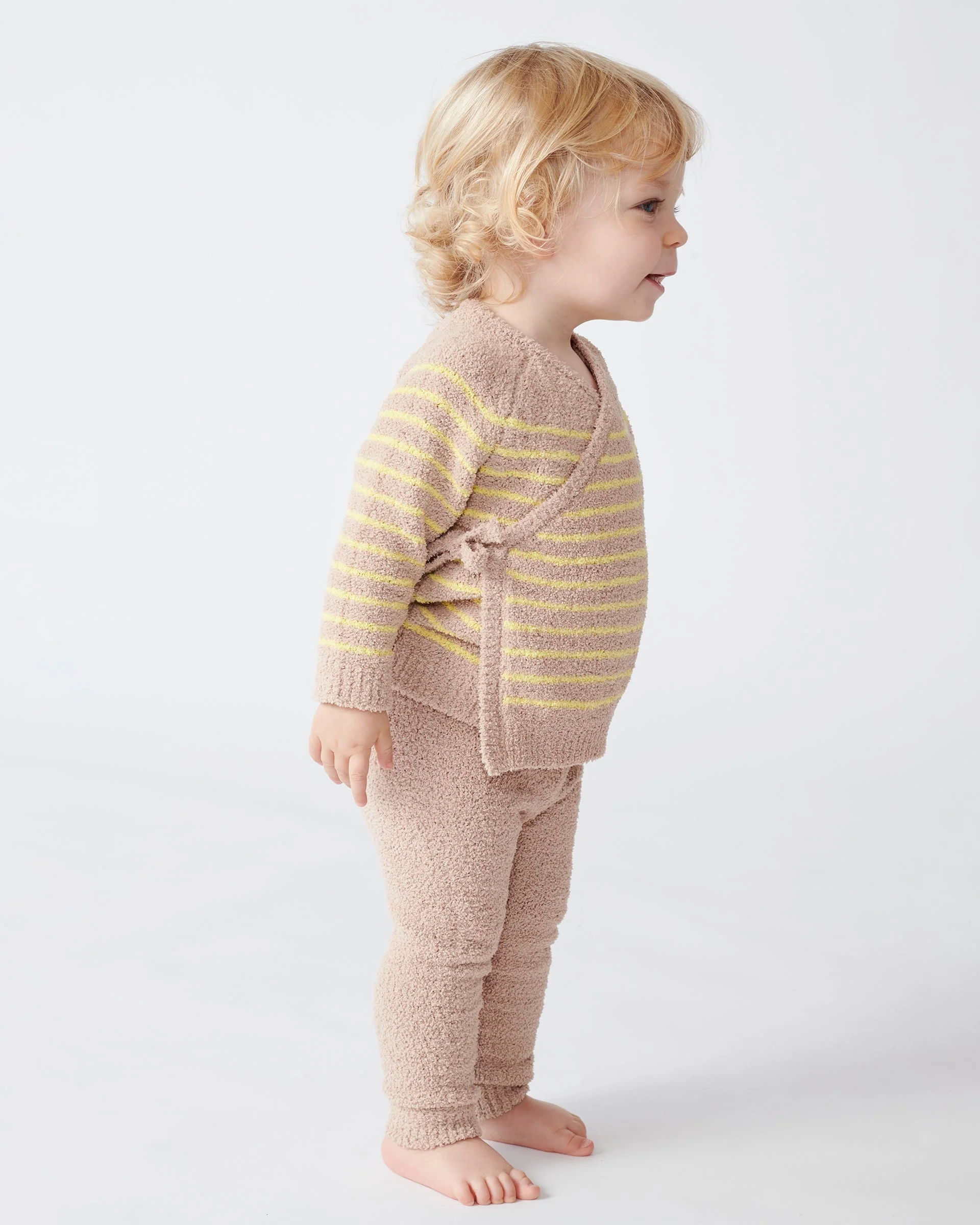 Wrap Top Striped - Fuzzy | Pecan/Chartreuse - Image 10