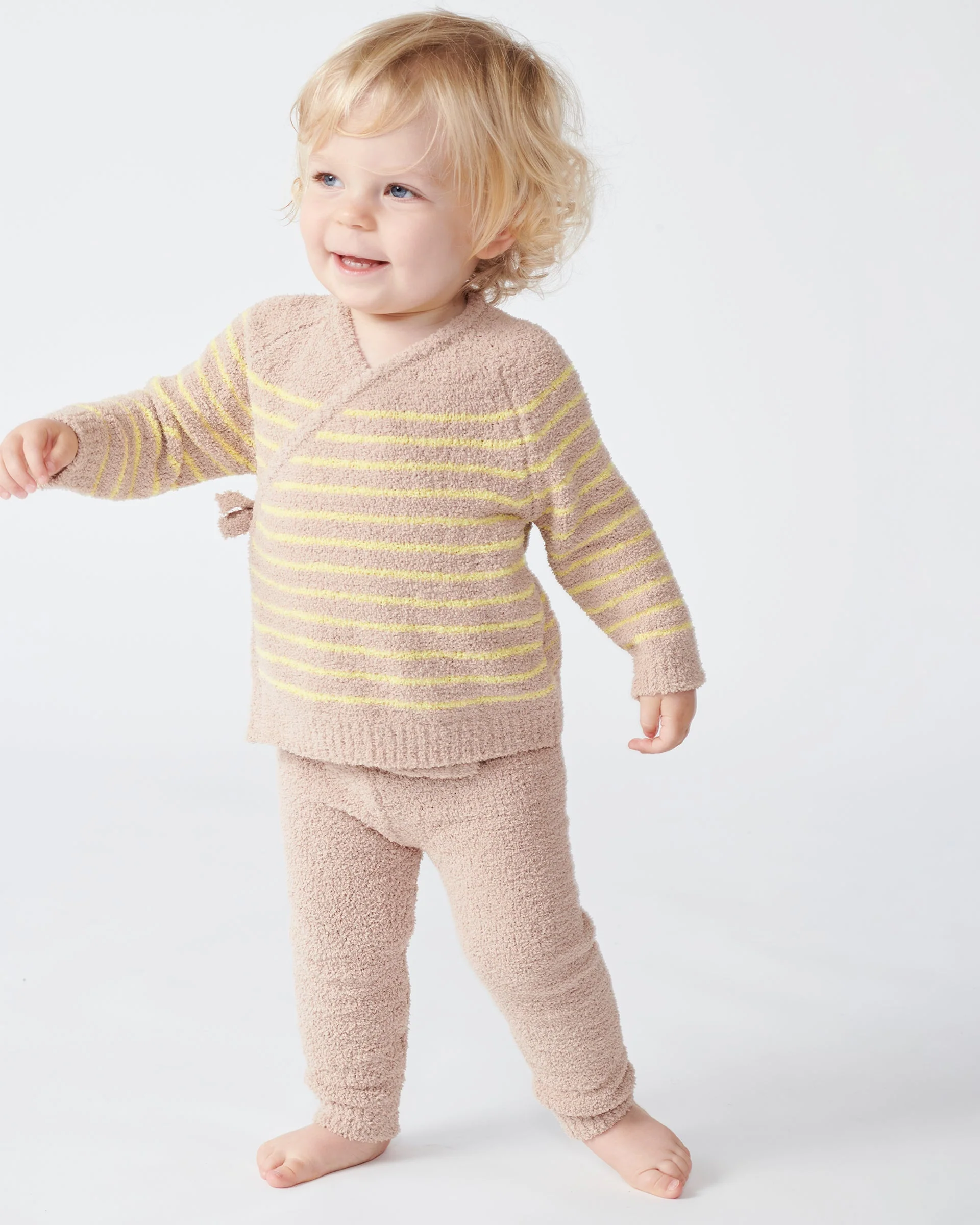 Wrap Top Striped - Fuzzy | Pecan/Chartreuse - Image 11