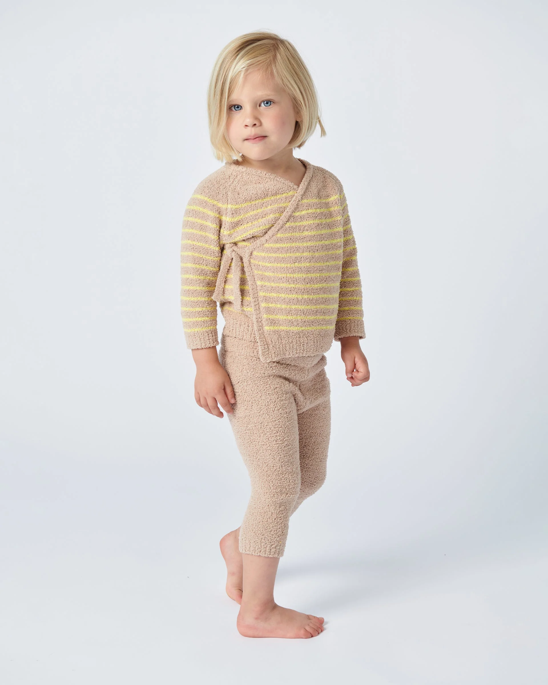 Wrap Top Striped - Fuzzy | Pecan/Chartreuse - Image 12