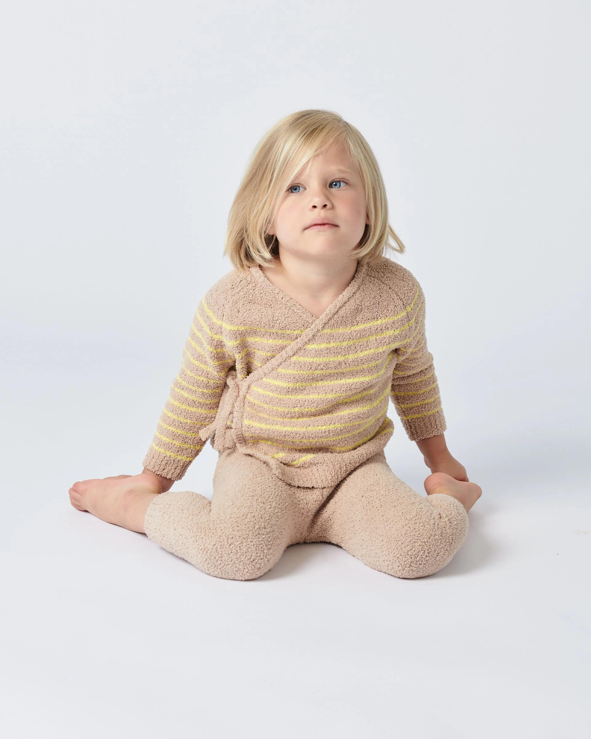 Wrap Top Striped - Fuzzy | Pecan/Chartreuse - Image 14