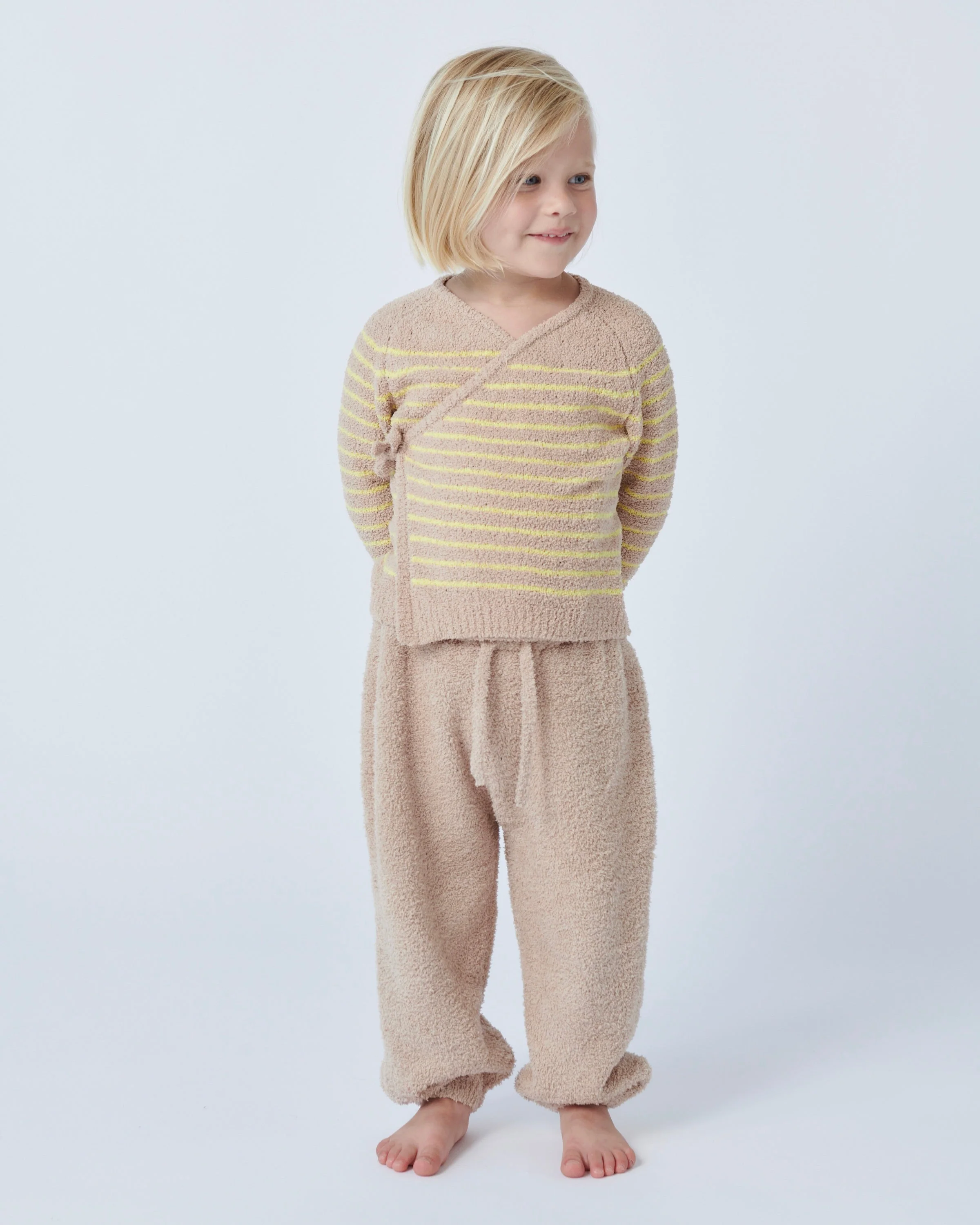 Wrap Top Striped - Fuzzy | Pecan/Chartreuse - Image 15