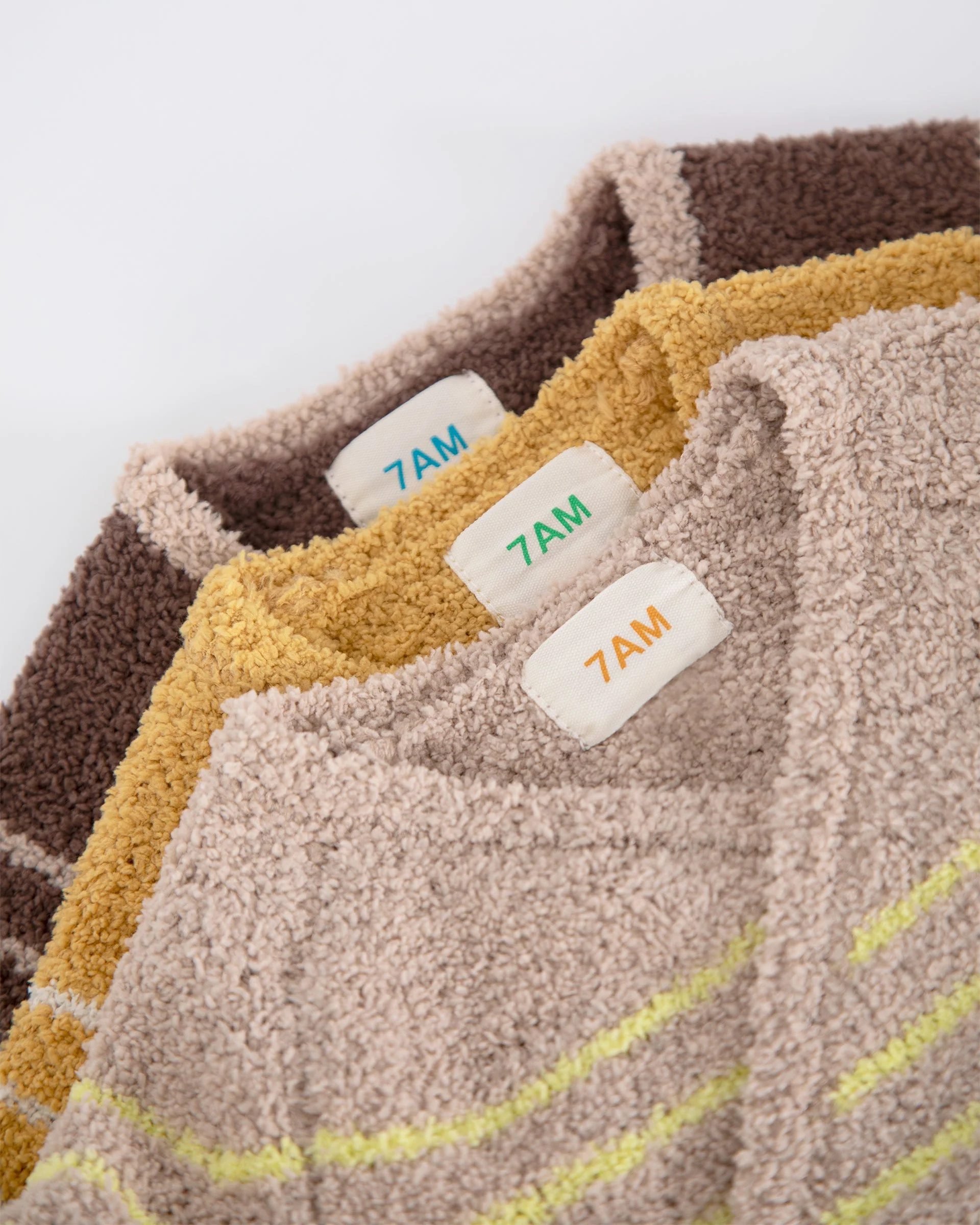 Wrap Top Striped - Fuzzy | Pecan/Chartreuse - Image 7