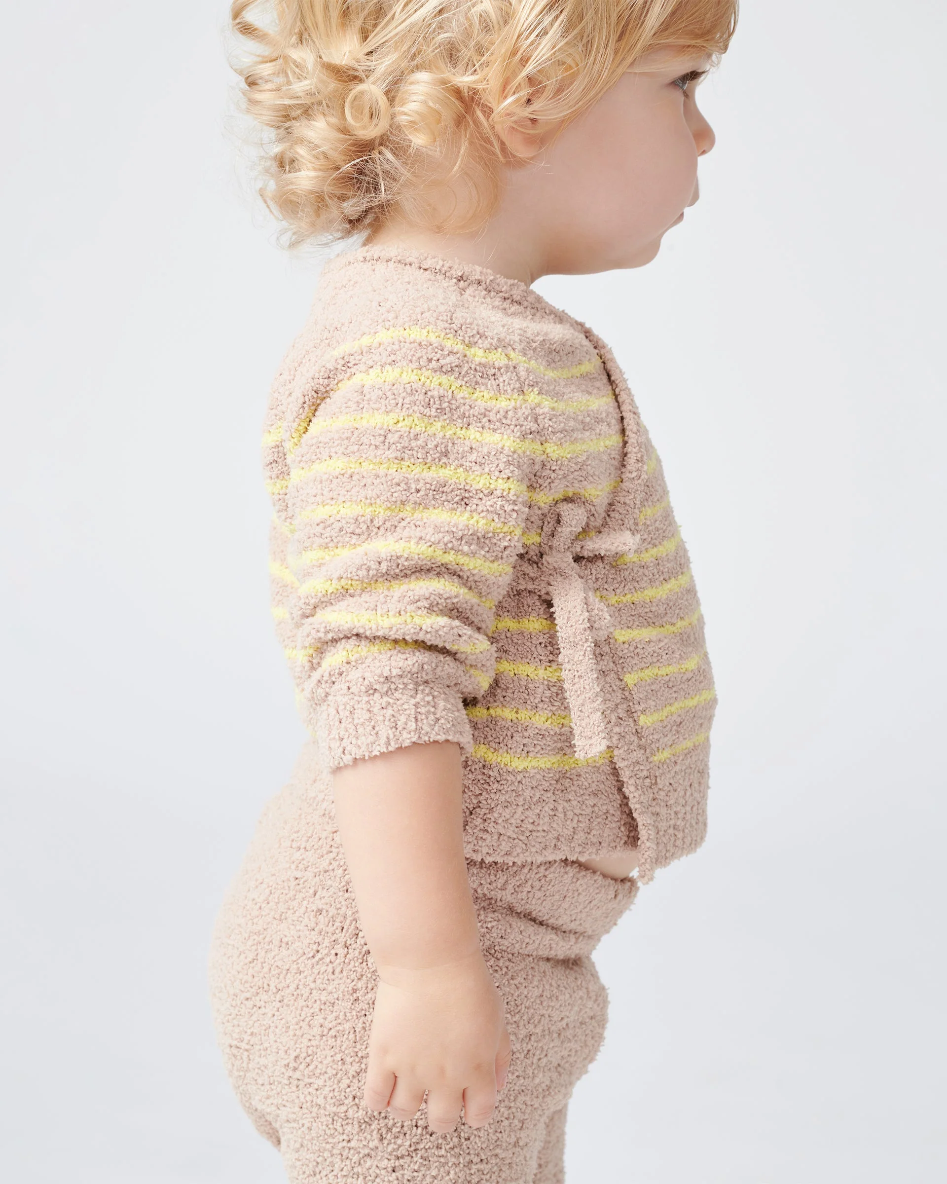 Wrap Top Striped - Fuzzy | Pecan/Chartreuse - Image 8