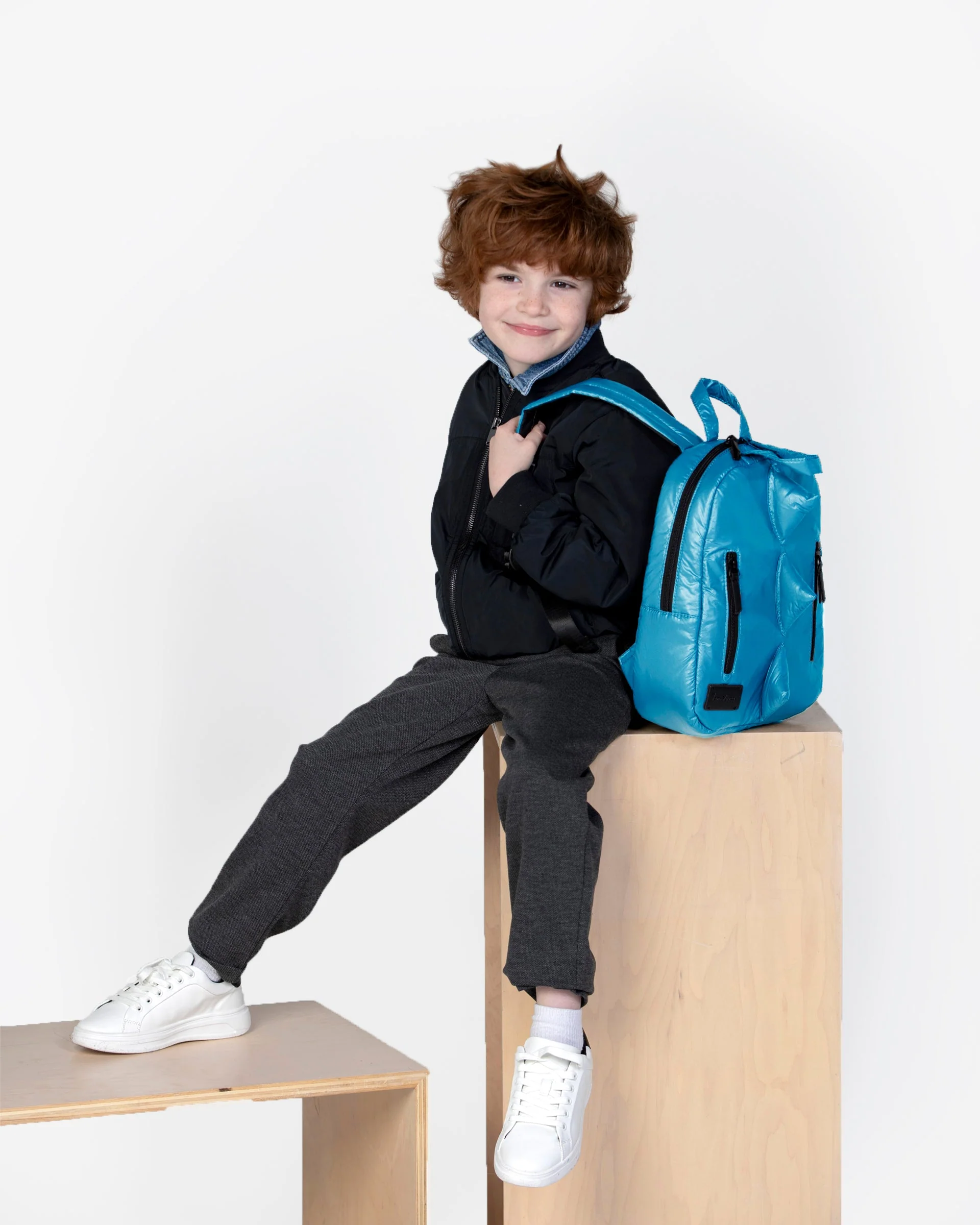 Dino Backpack | Turquoise - Image 4