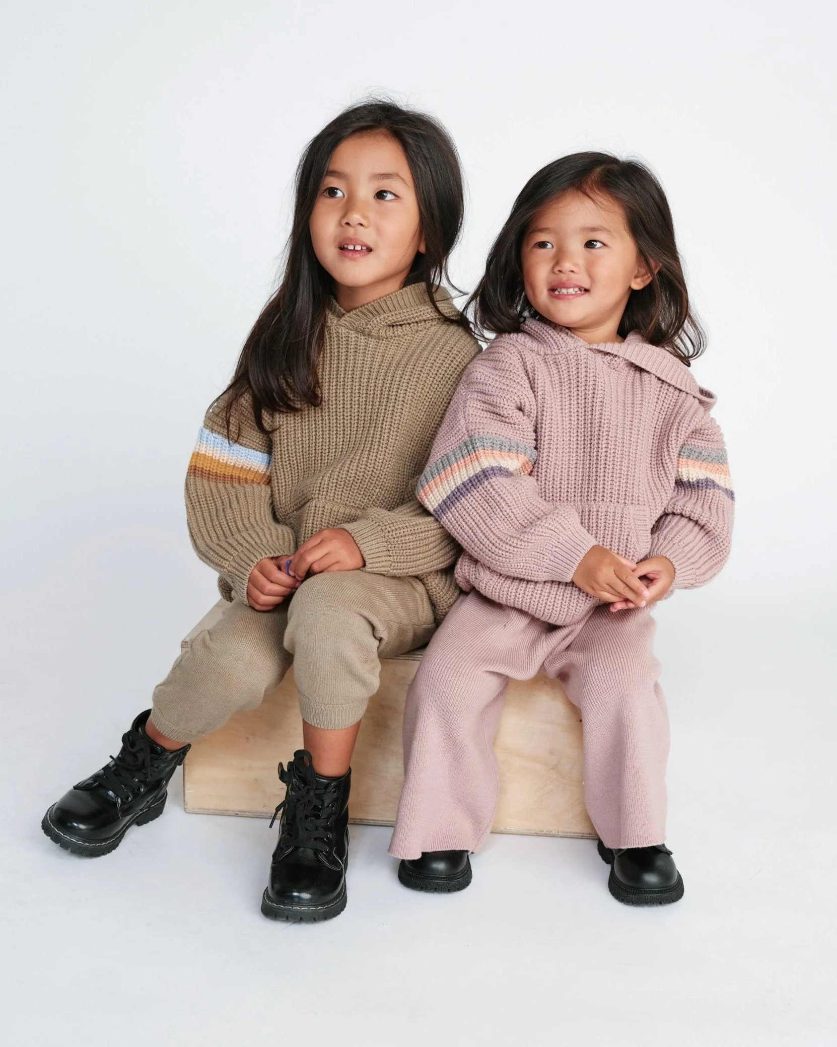 Hooded Boxy Sweater - Chunky | Ash Rose - Image 2