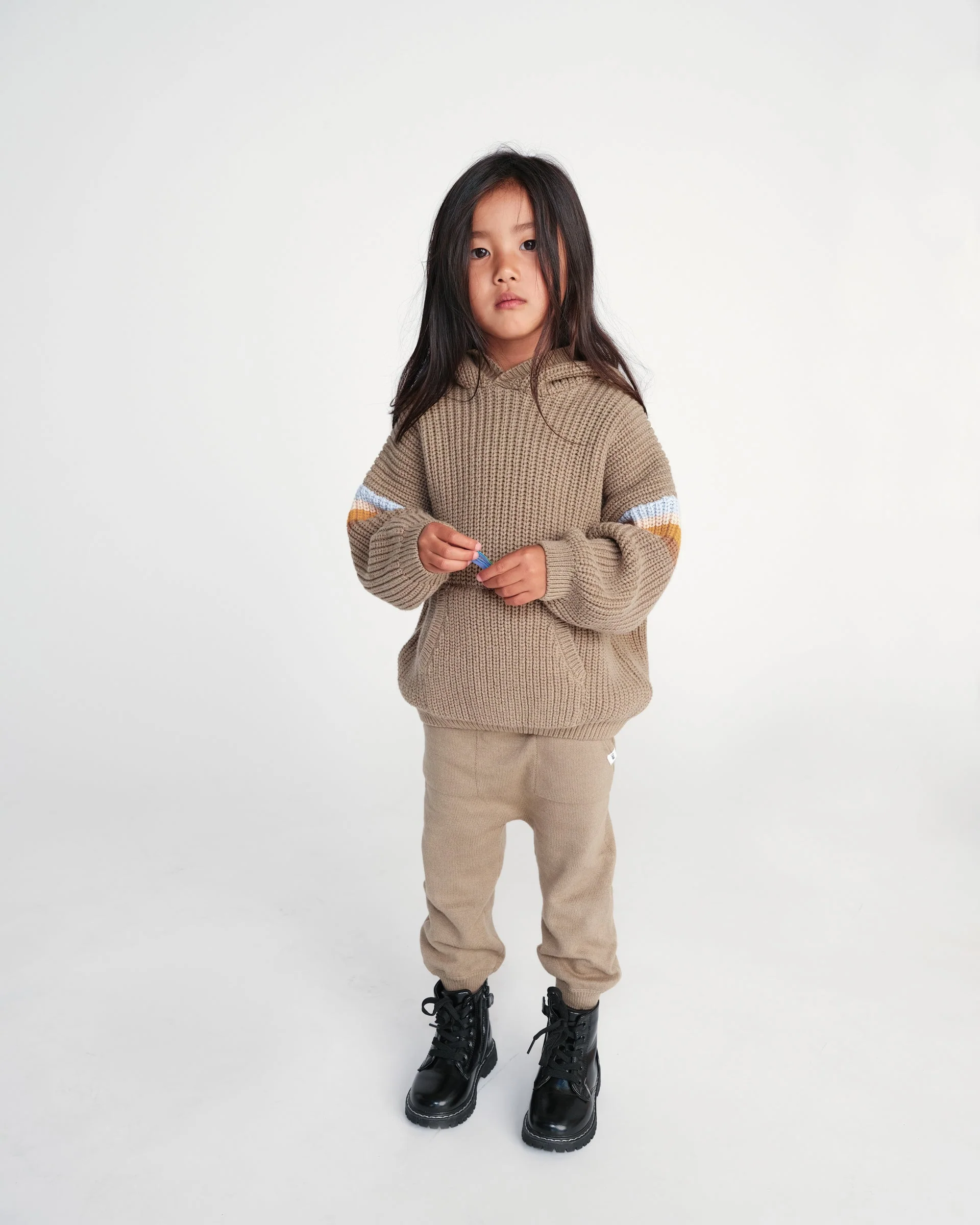Hooded Boxy Sweater - Chunky | Olive - Image 12