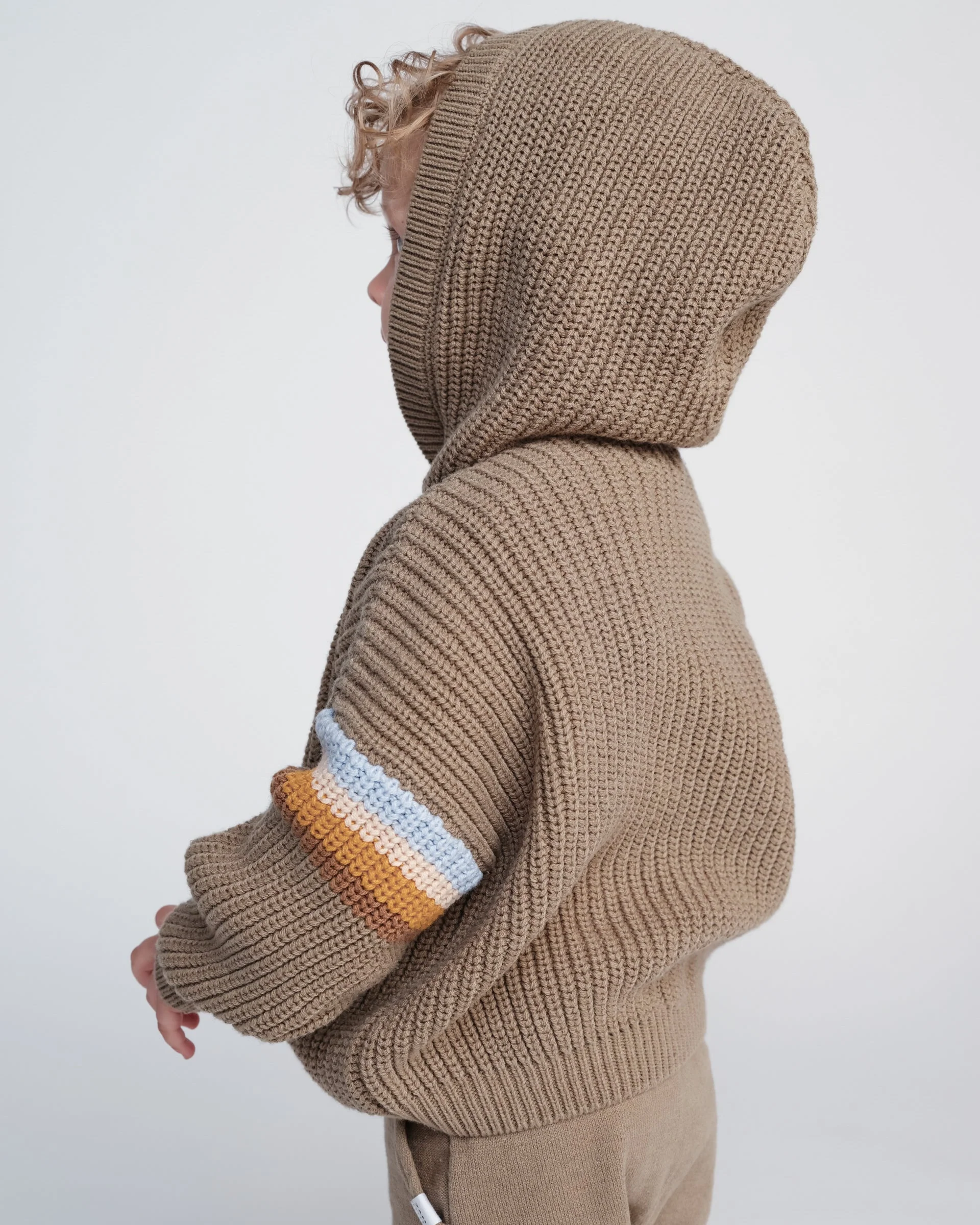 Hooded Boxy Sweater - Chunky | Olive - Image 2
