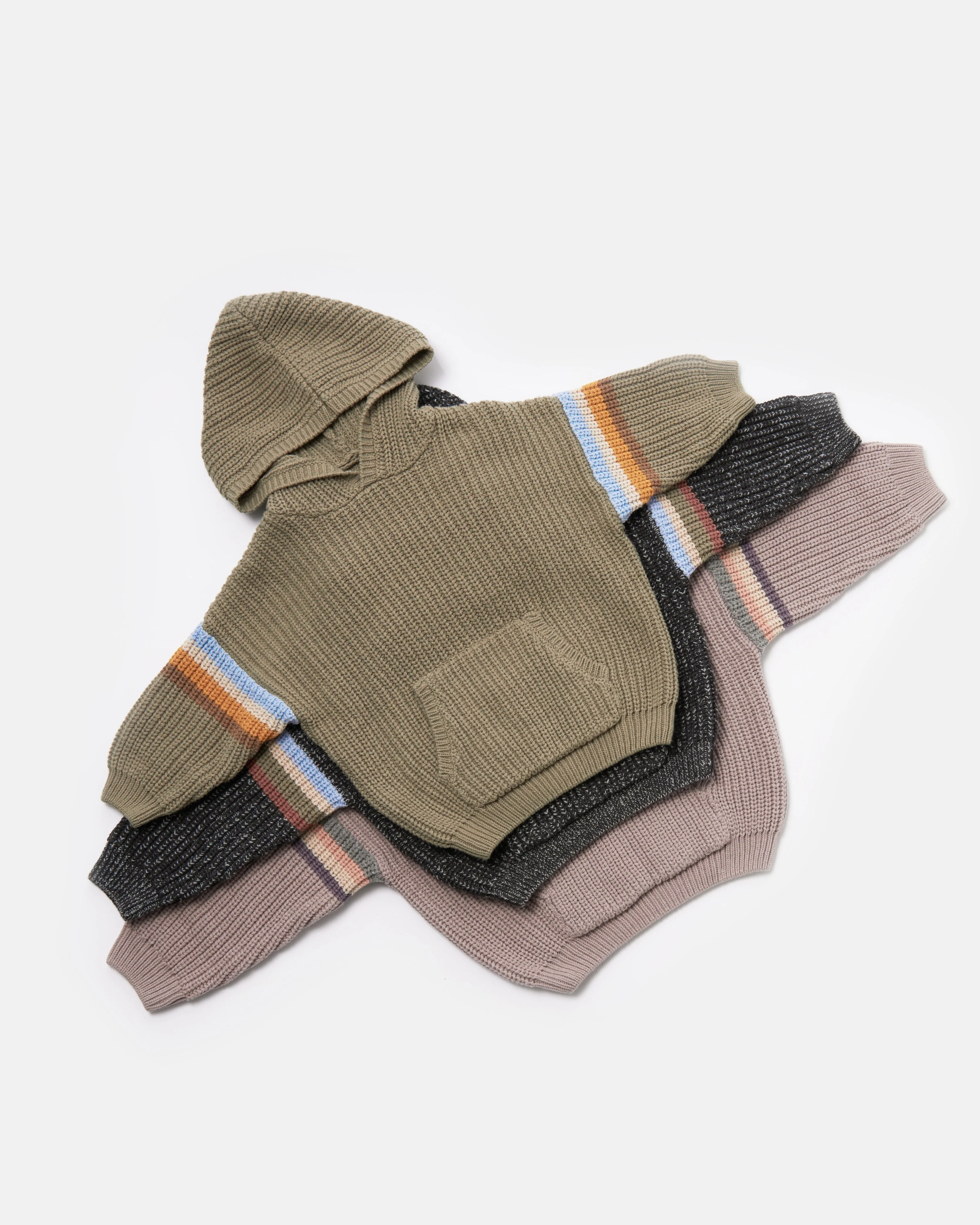 Hooded Boxy Sweater - Chunky | Olive - Image 4