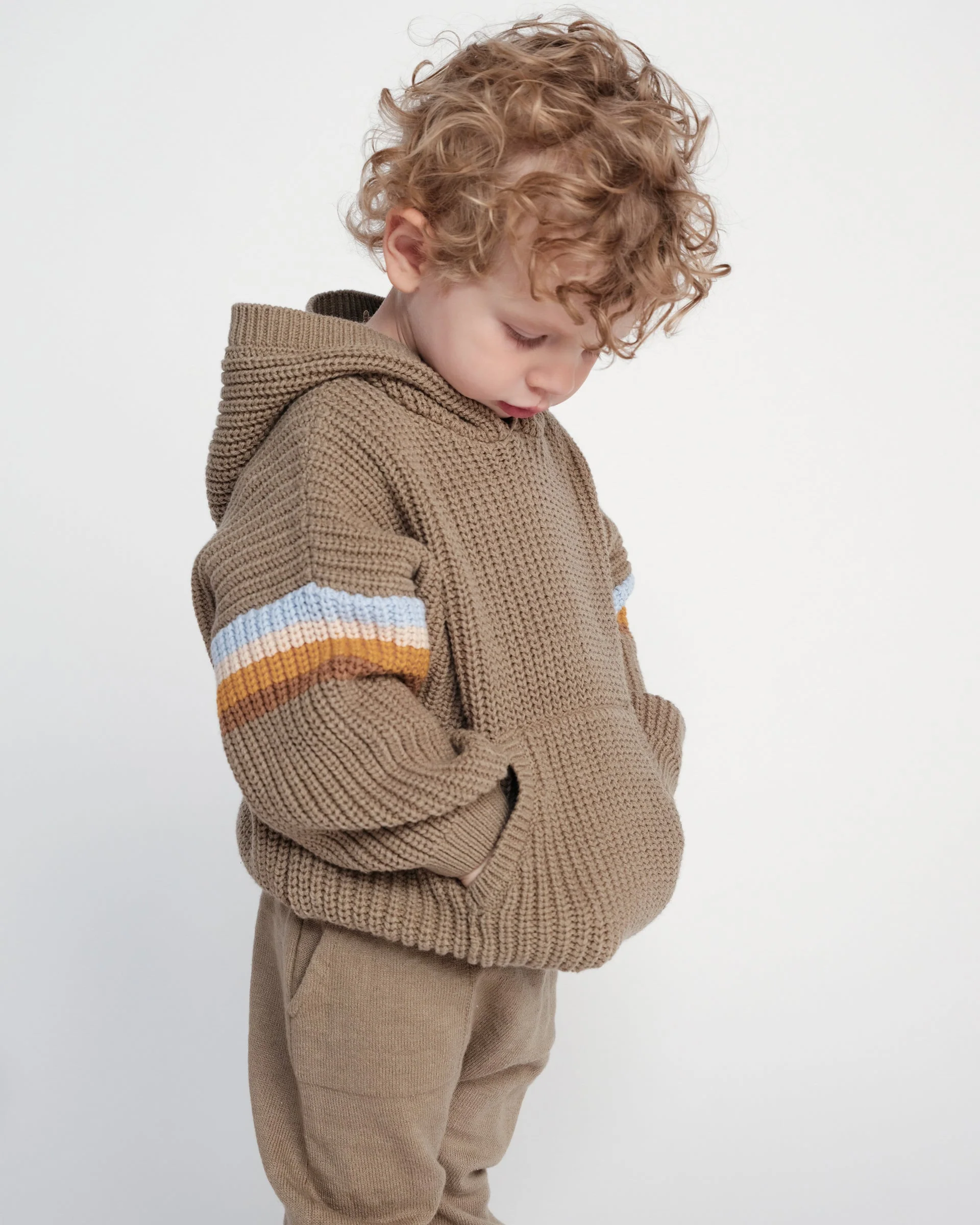 Hooded Boxy Sweater - Chunky | Olive - Image 5